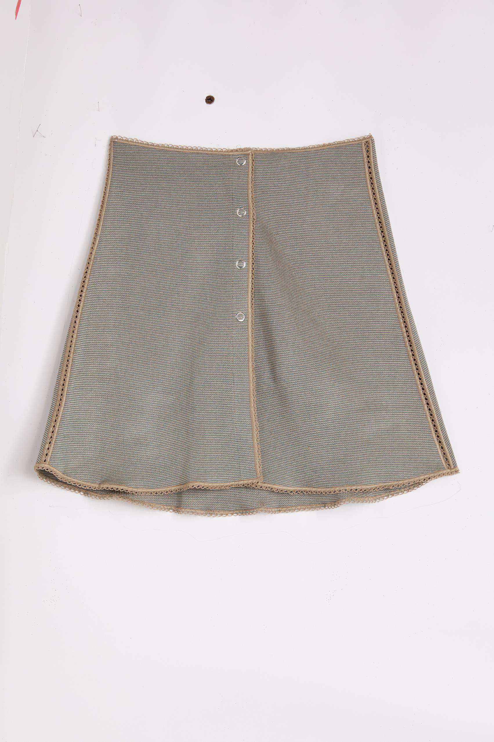 Knitted mini skirt