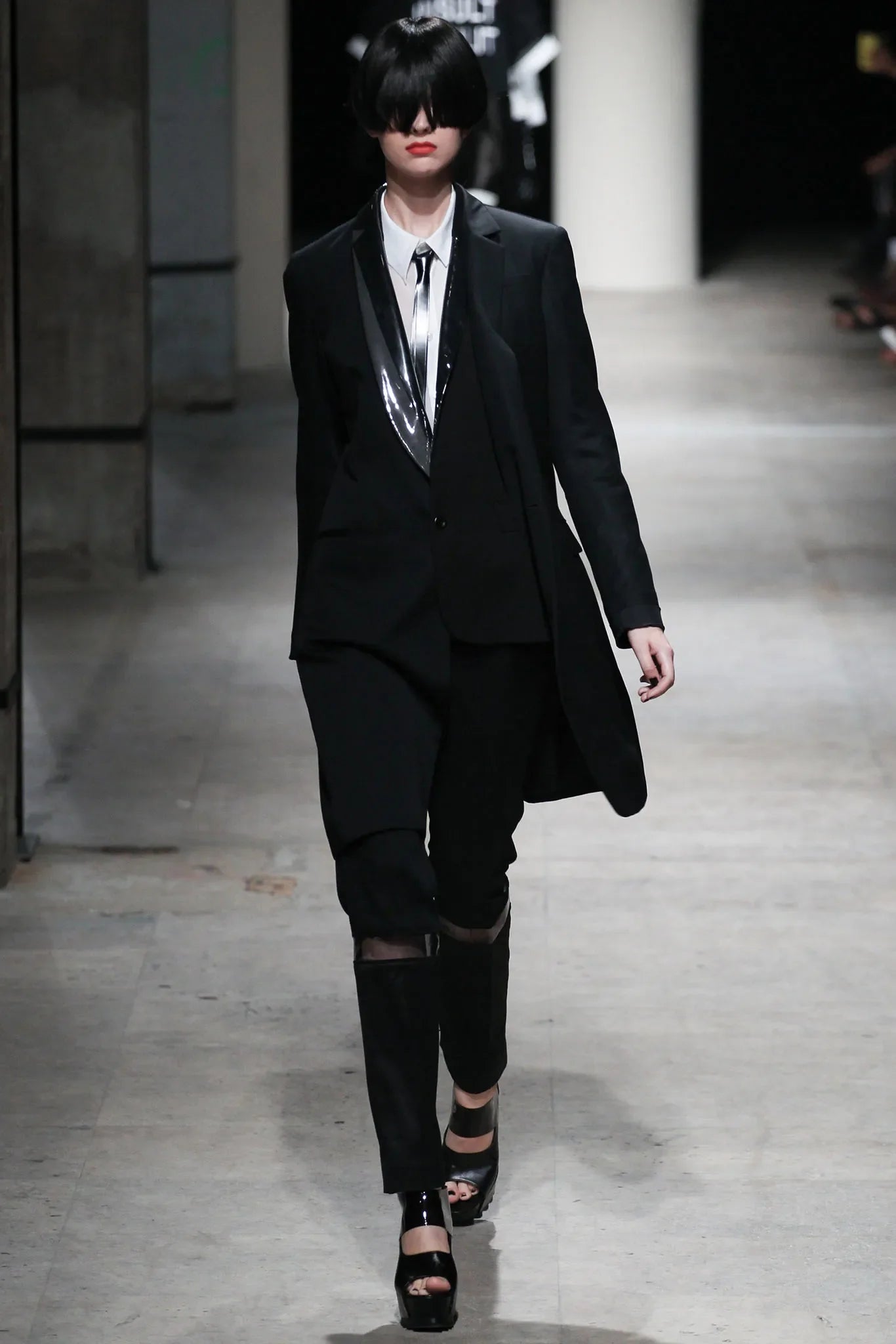 Undercover s/s 2014 deconstructed pvc detail coat