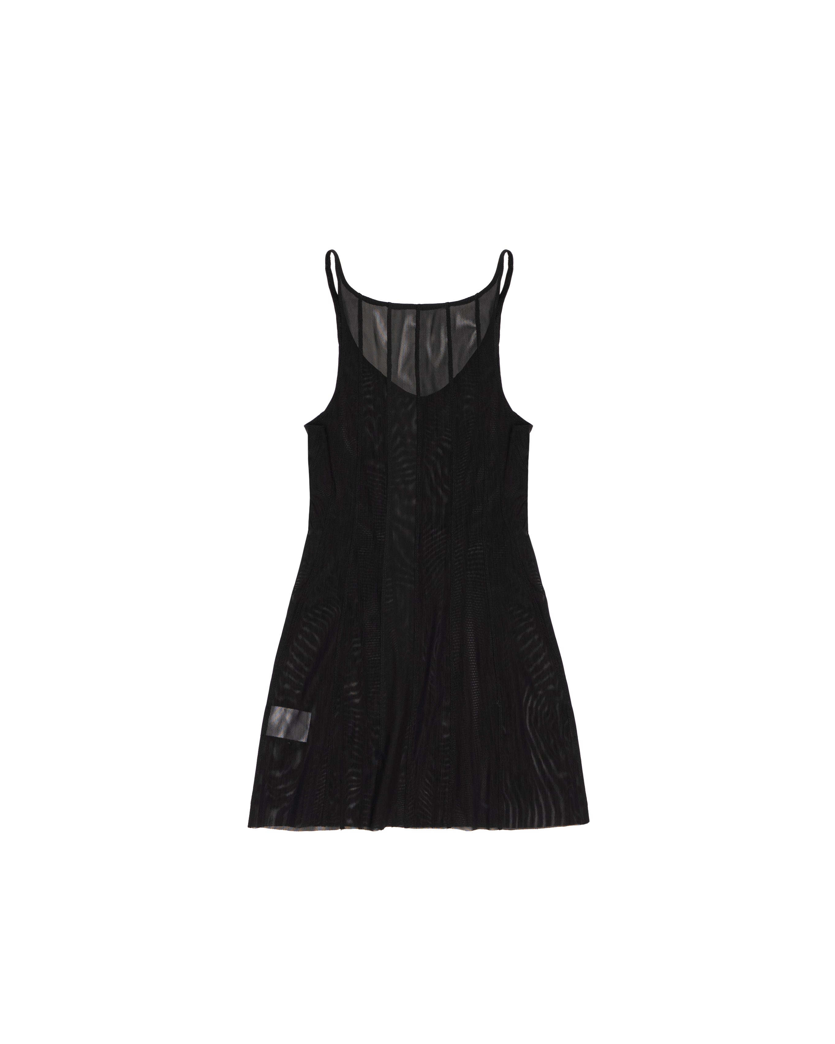 Twisted slip dress black