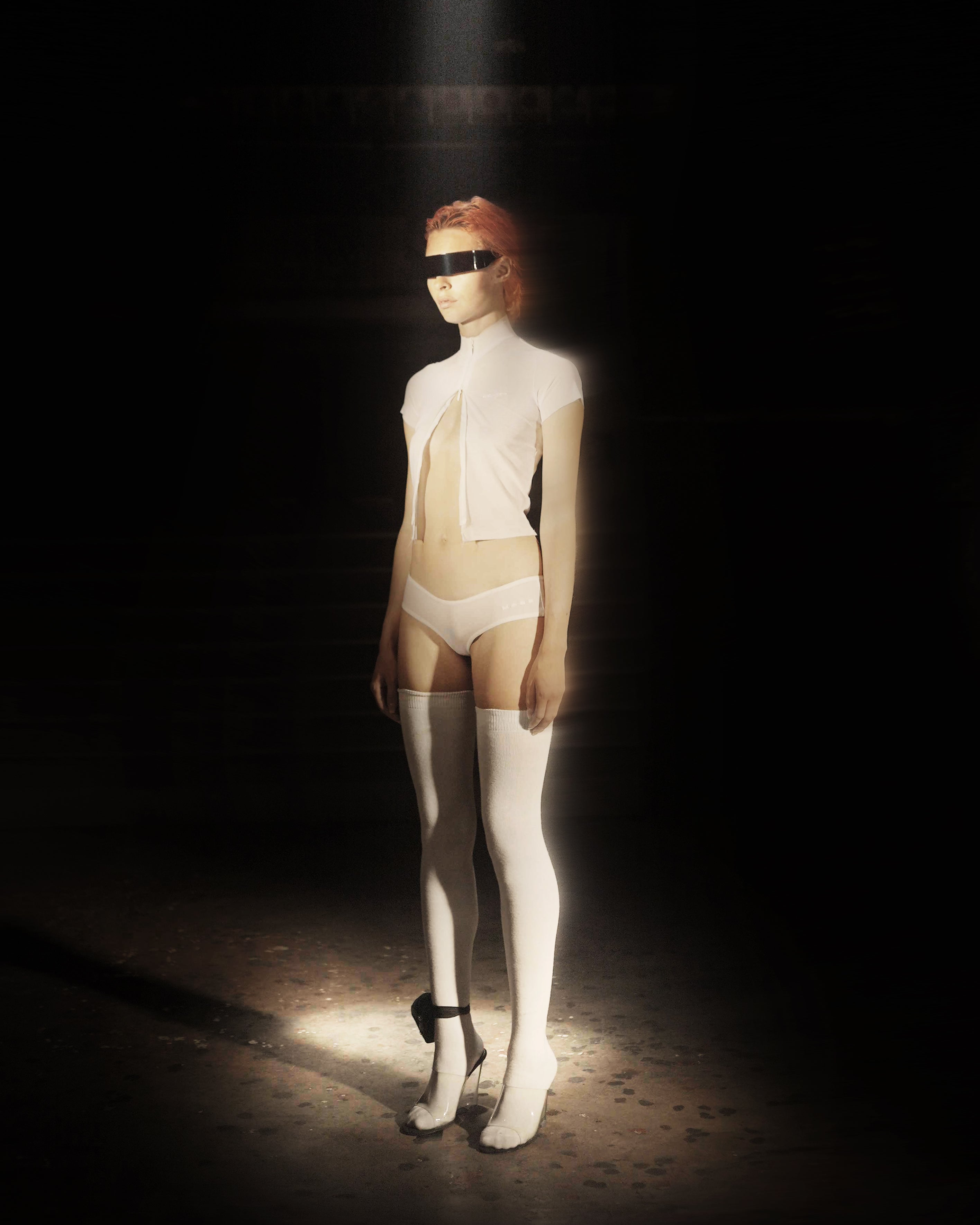 Rx mesh top white