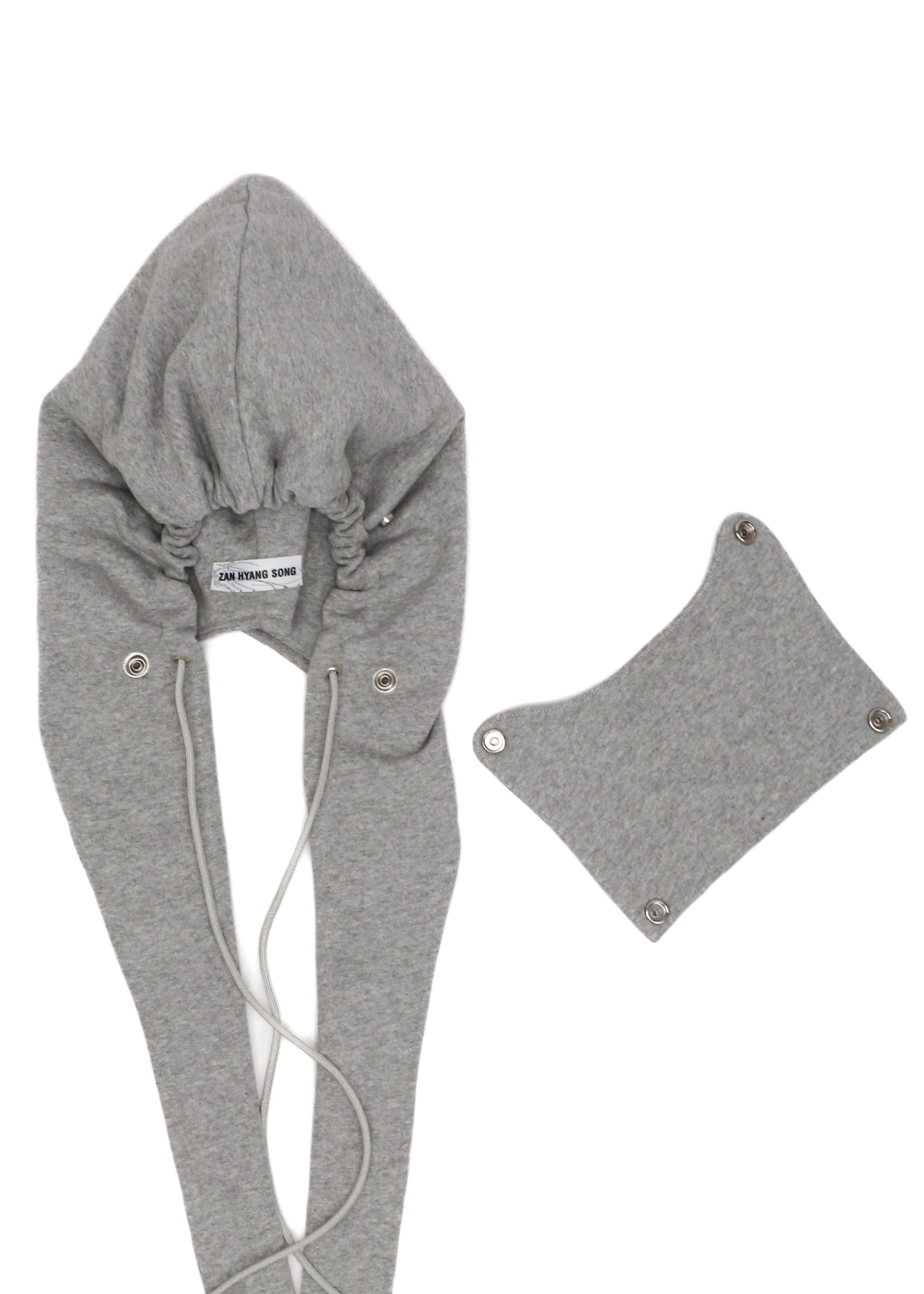 Jersey hooded scarf