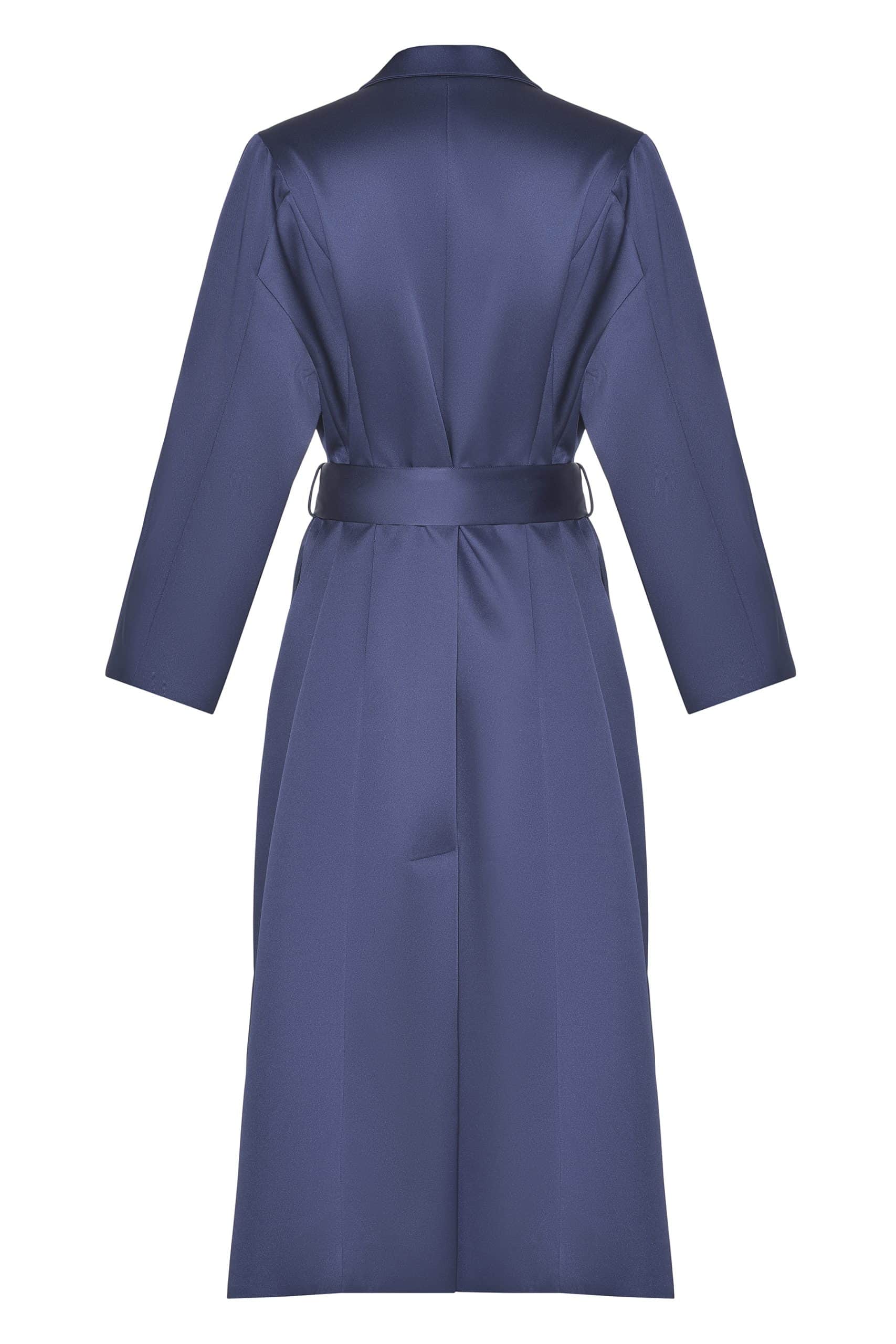 Blue trench coat