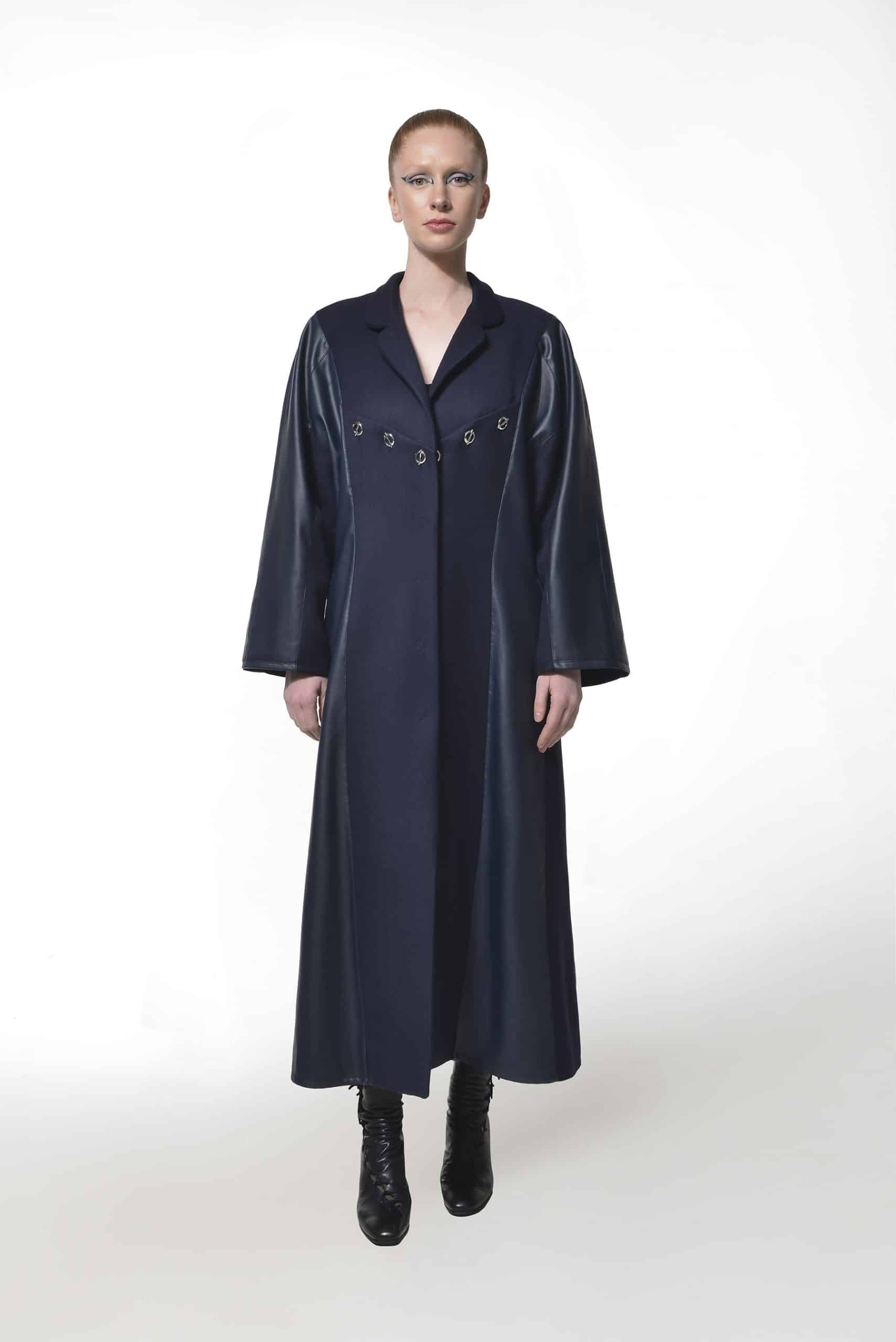 Dark blue spring coat
