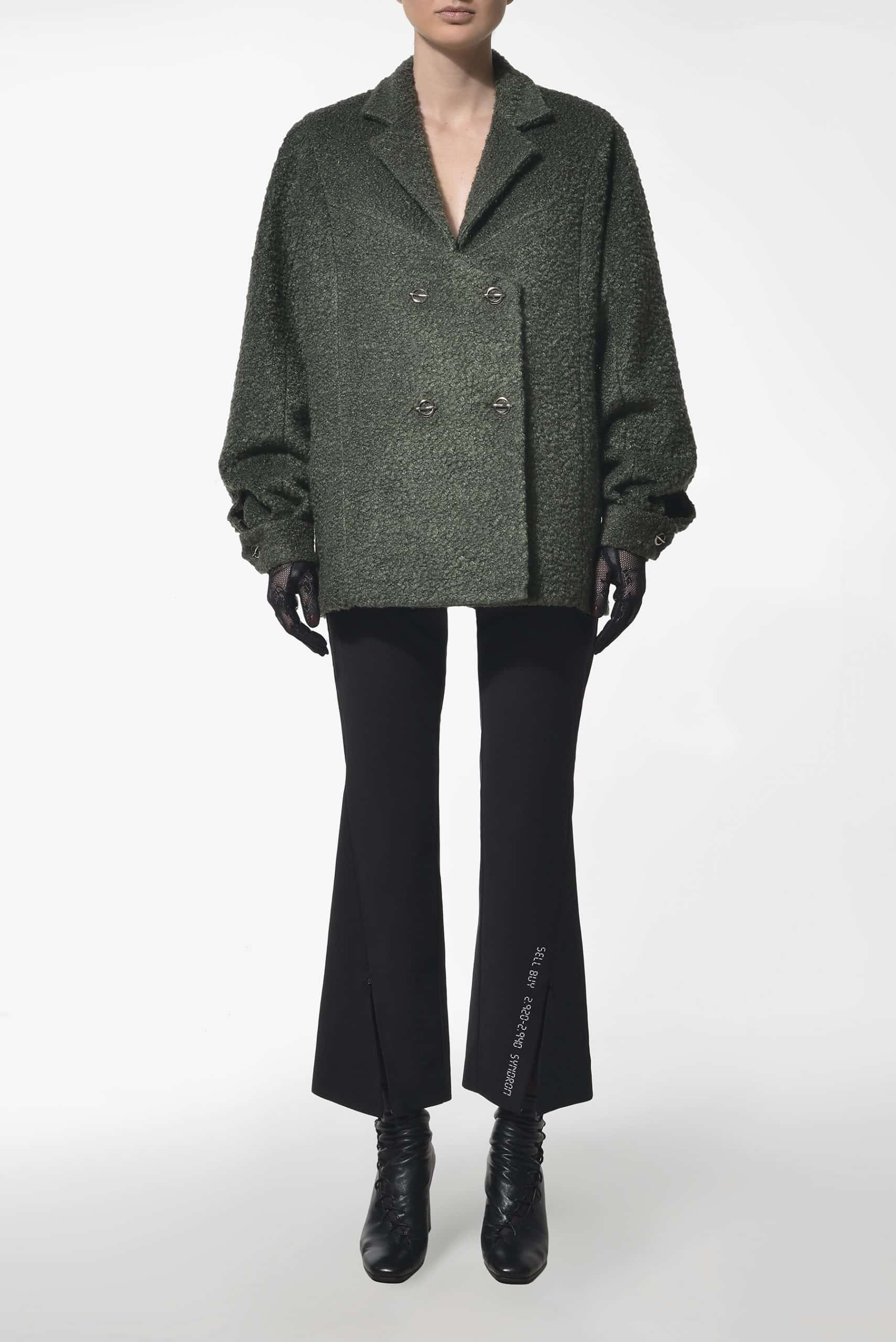 Green winter blazer