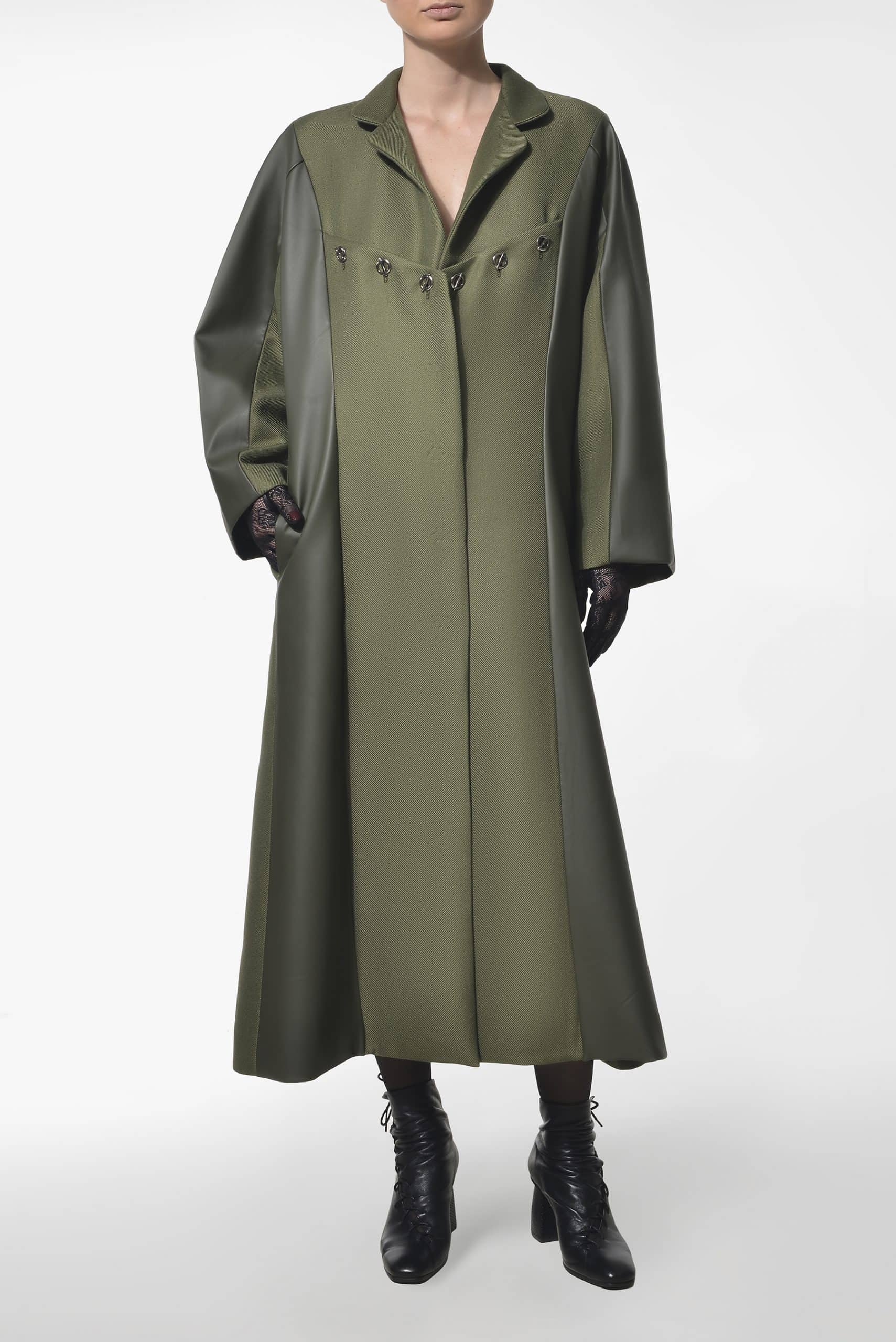 Khaki spring coat