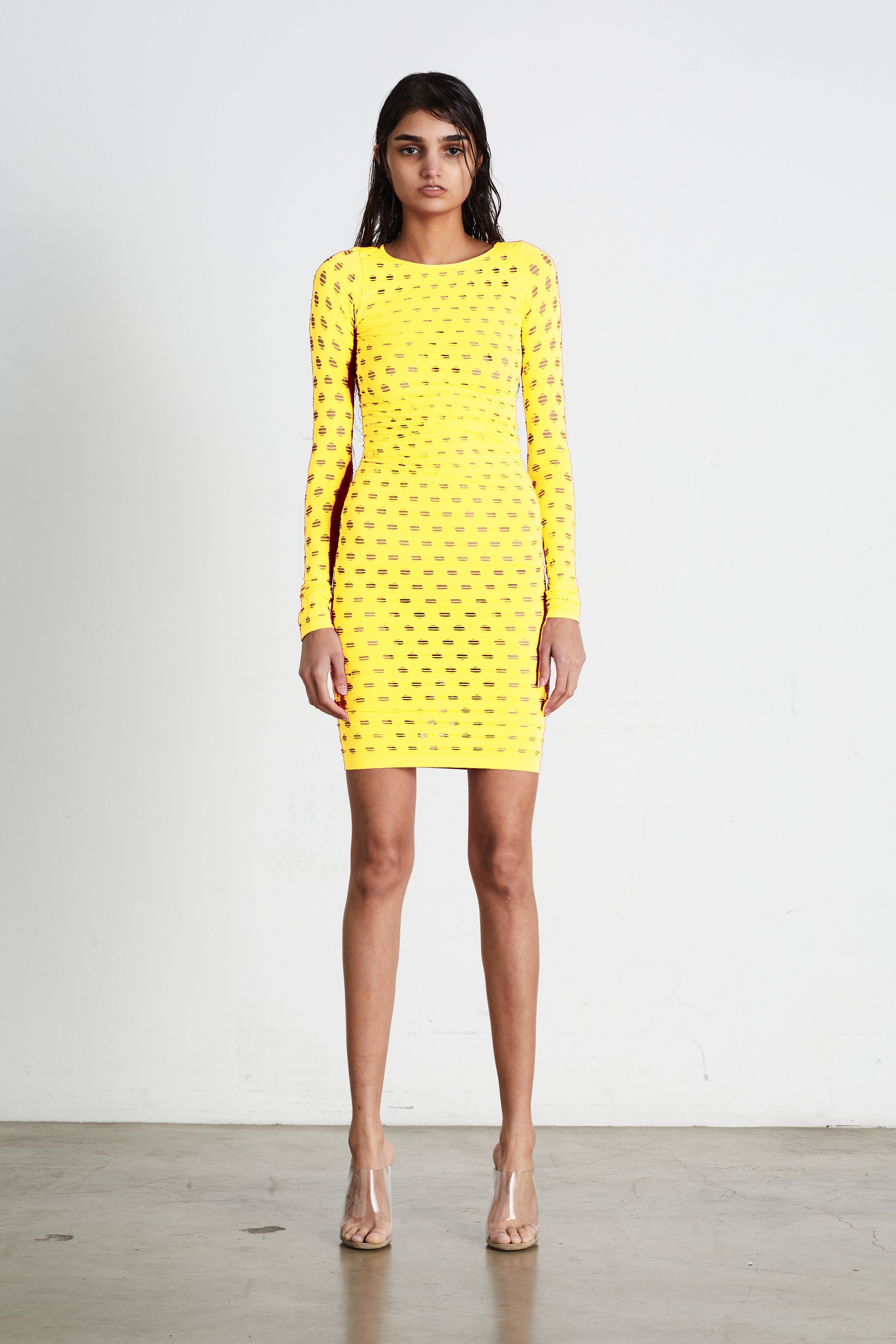 Perforated dress