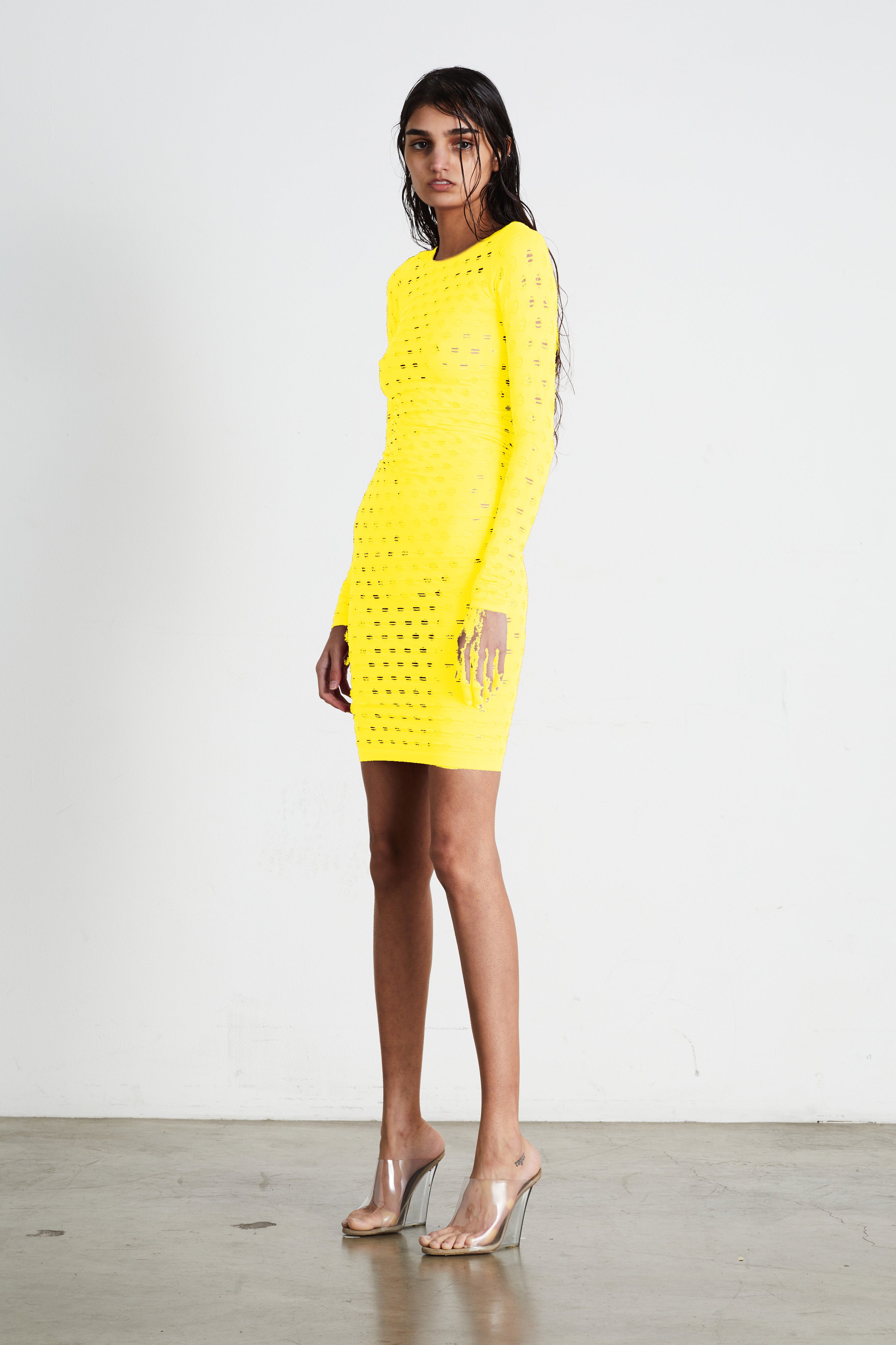 Perforated dress