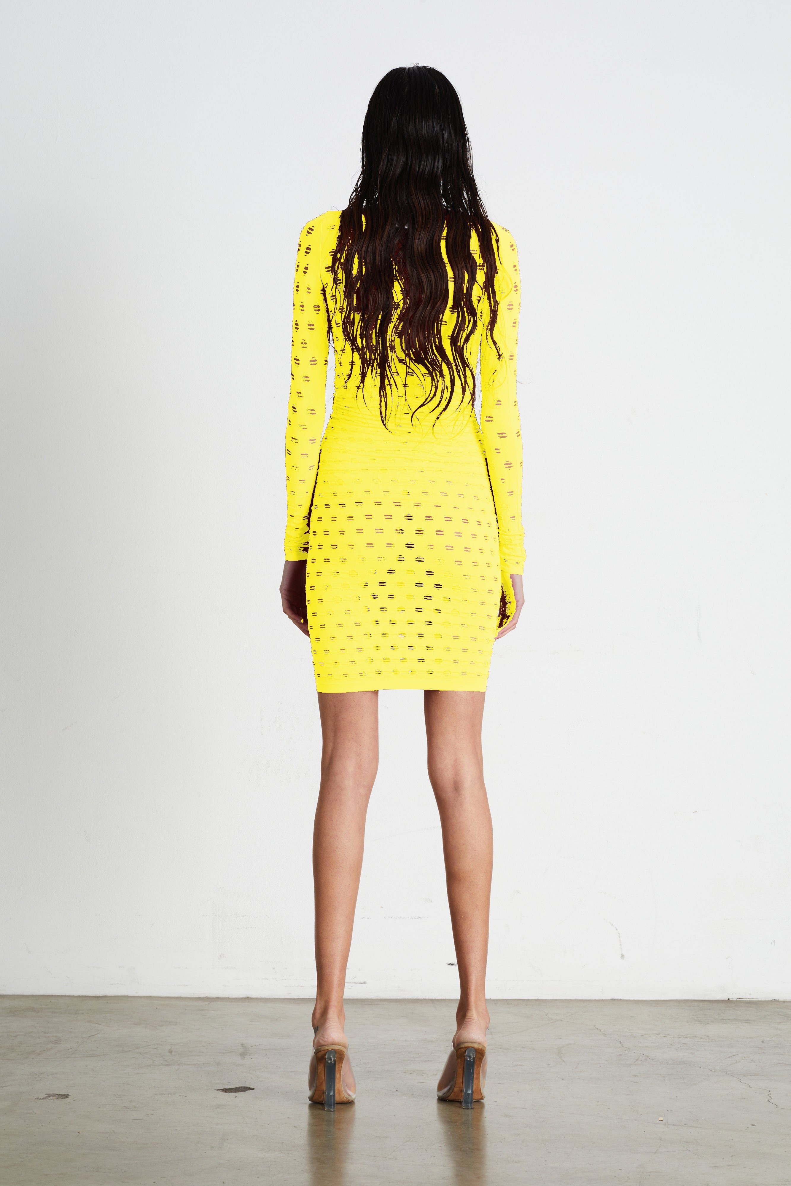 Perforated dress