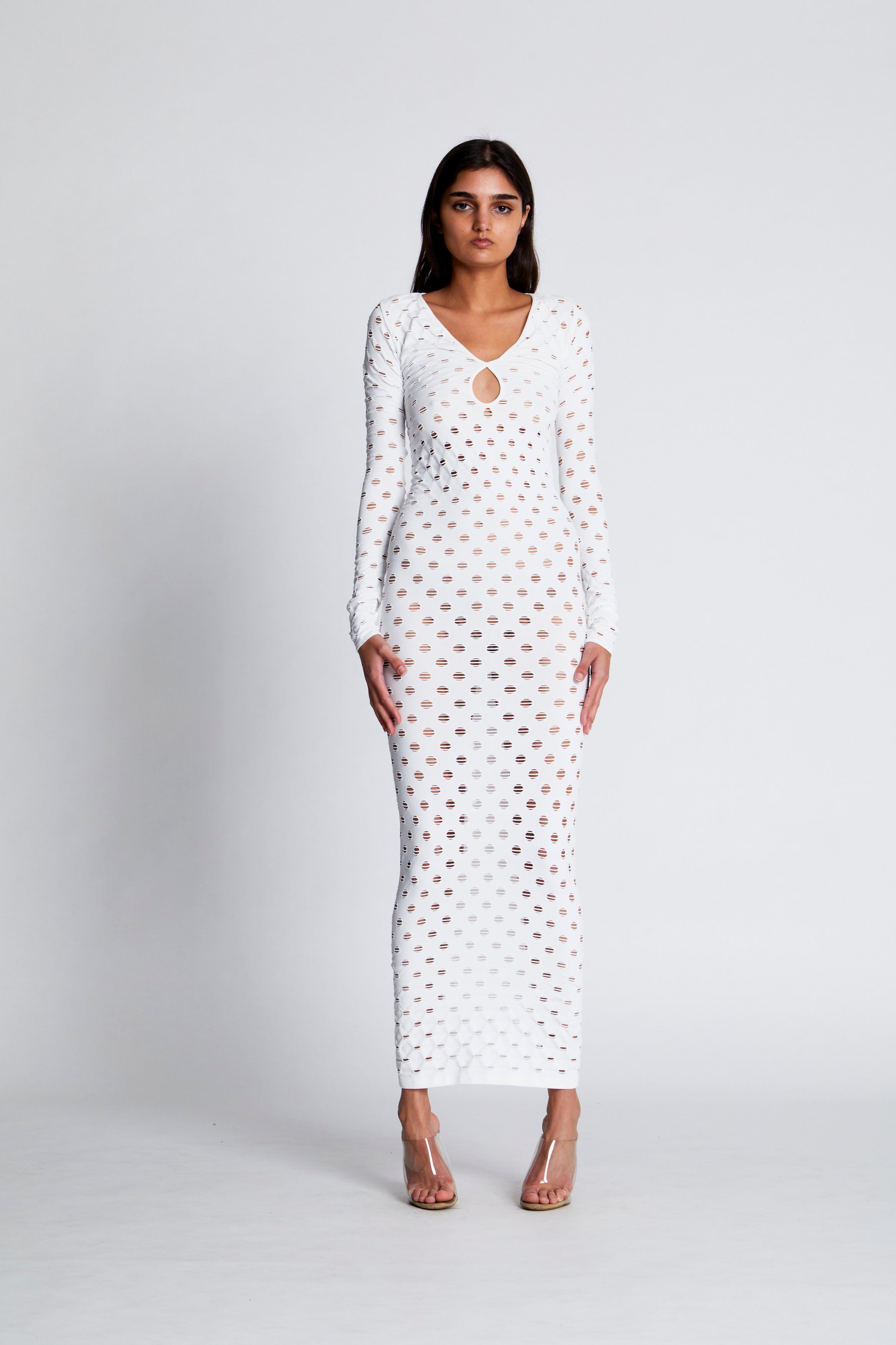 Perforated gown