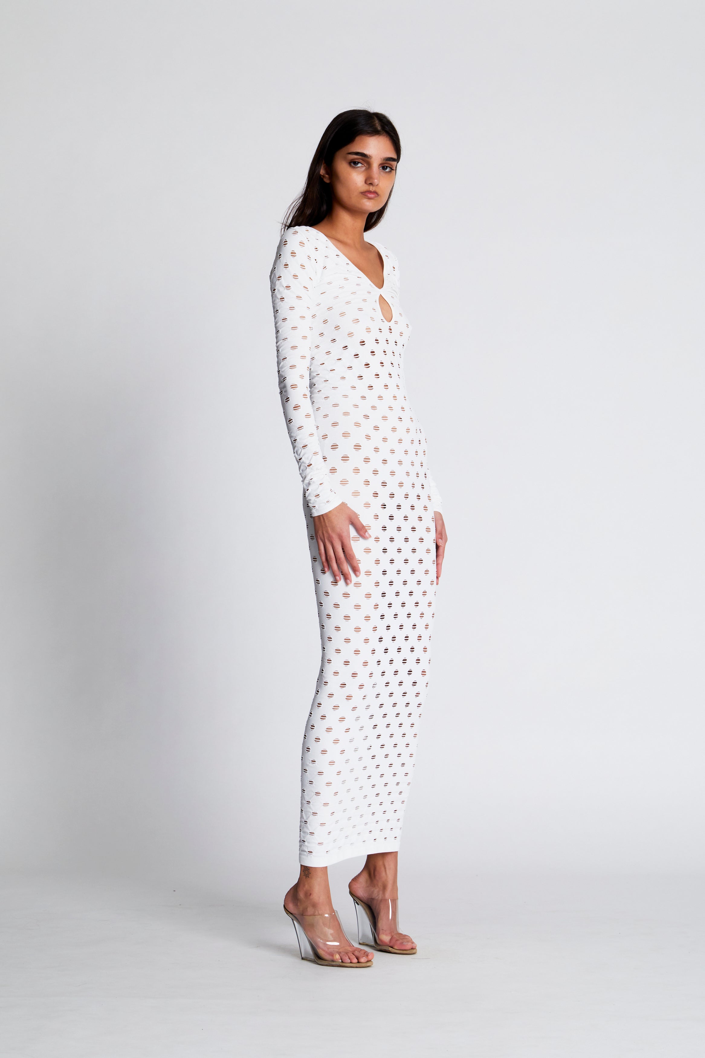 Perforated gown