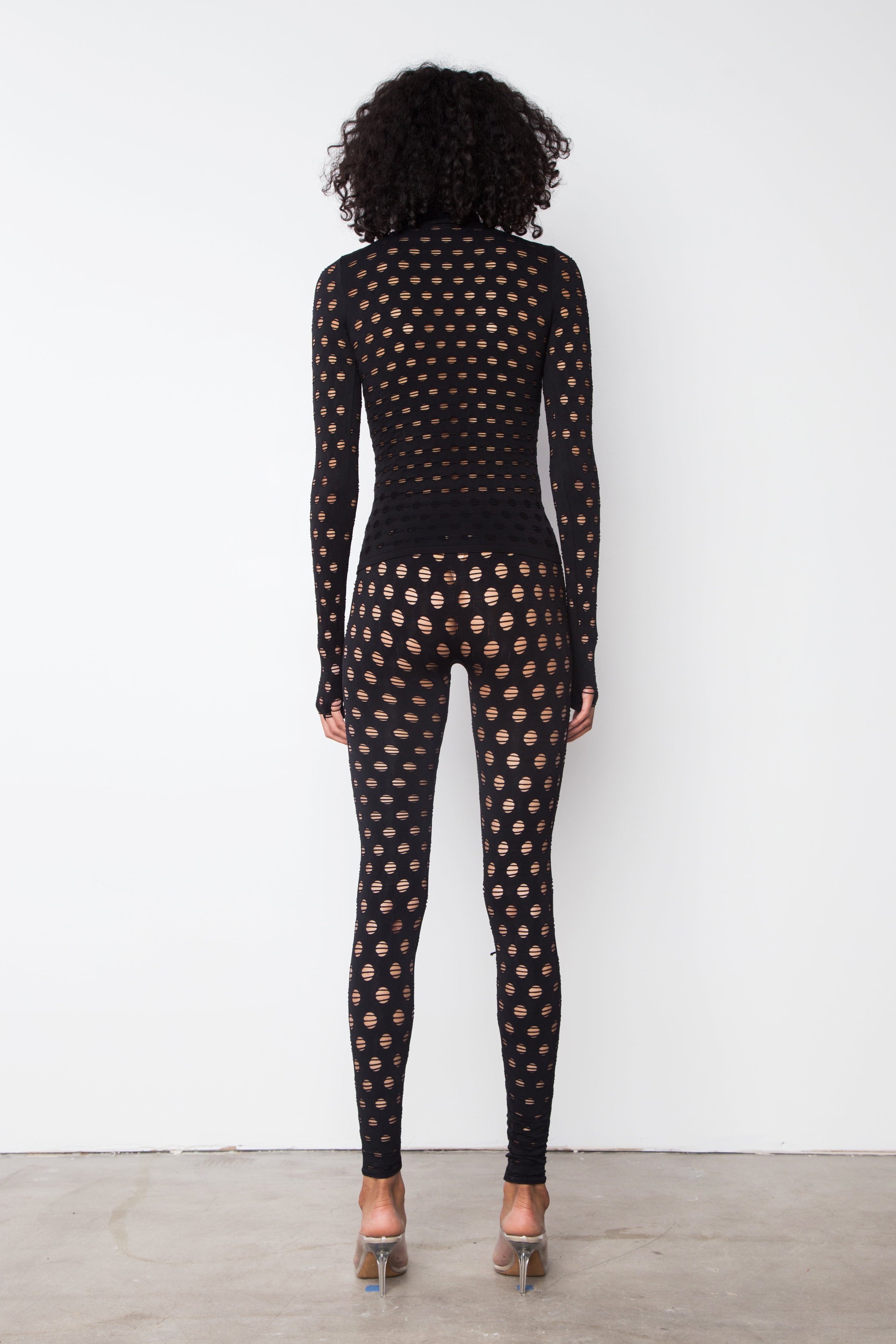 Perforated leggings