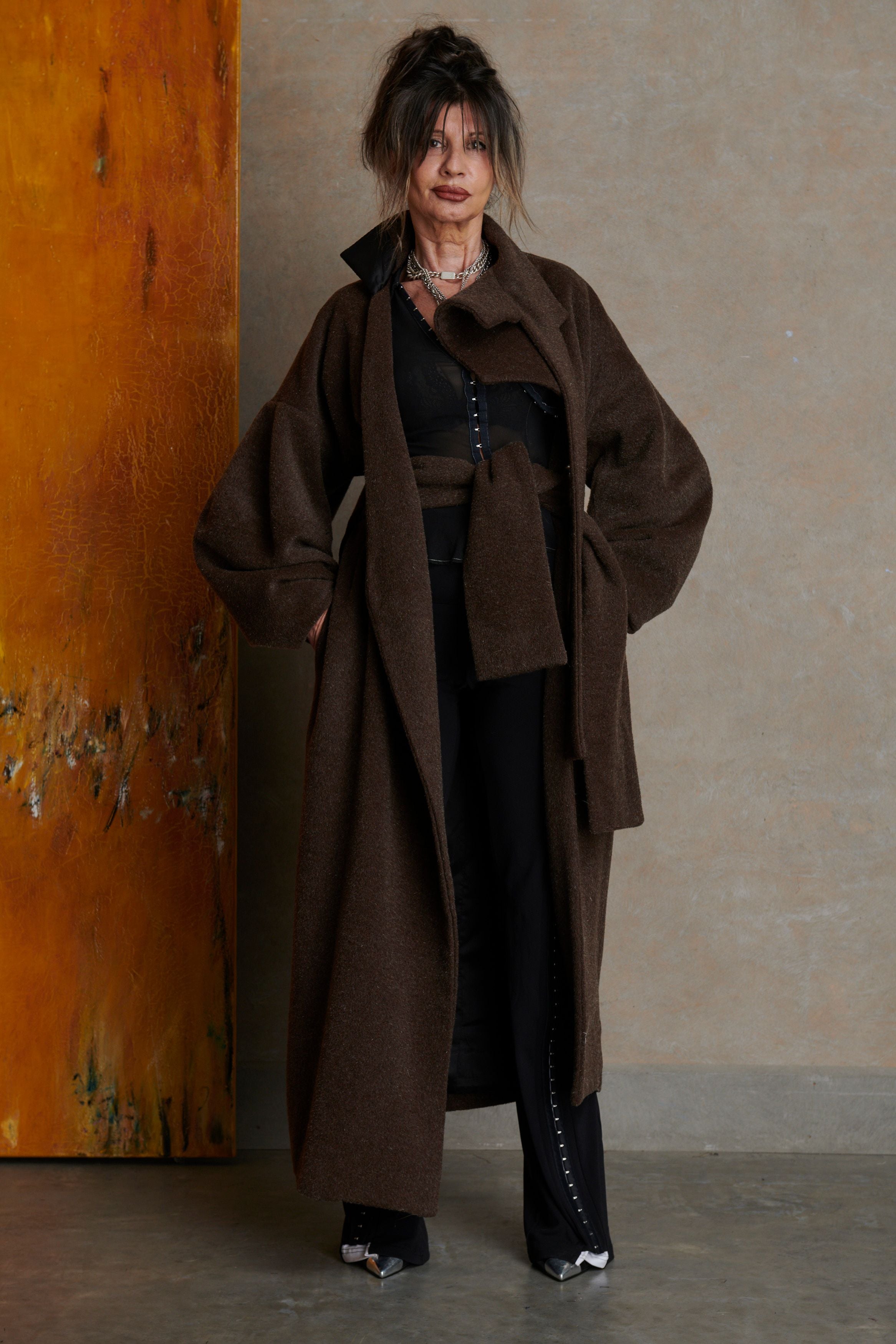 Manola coat - brown