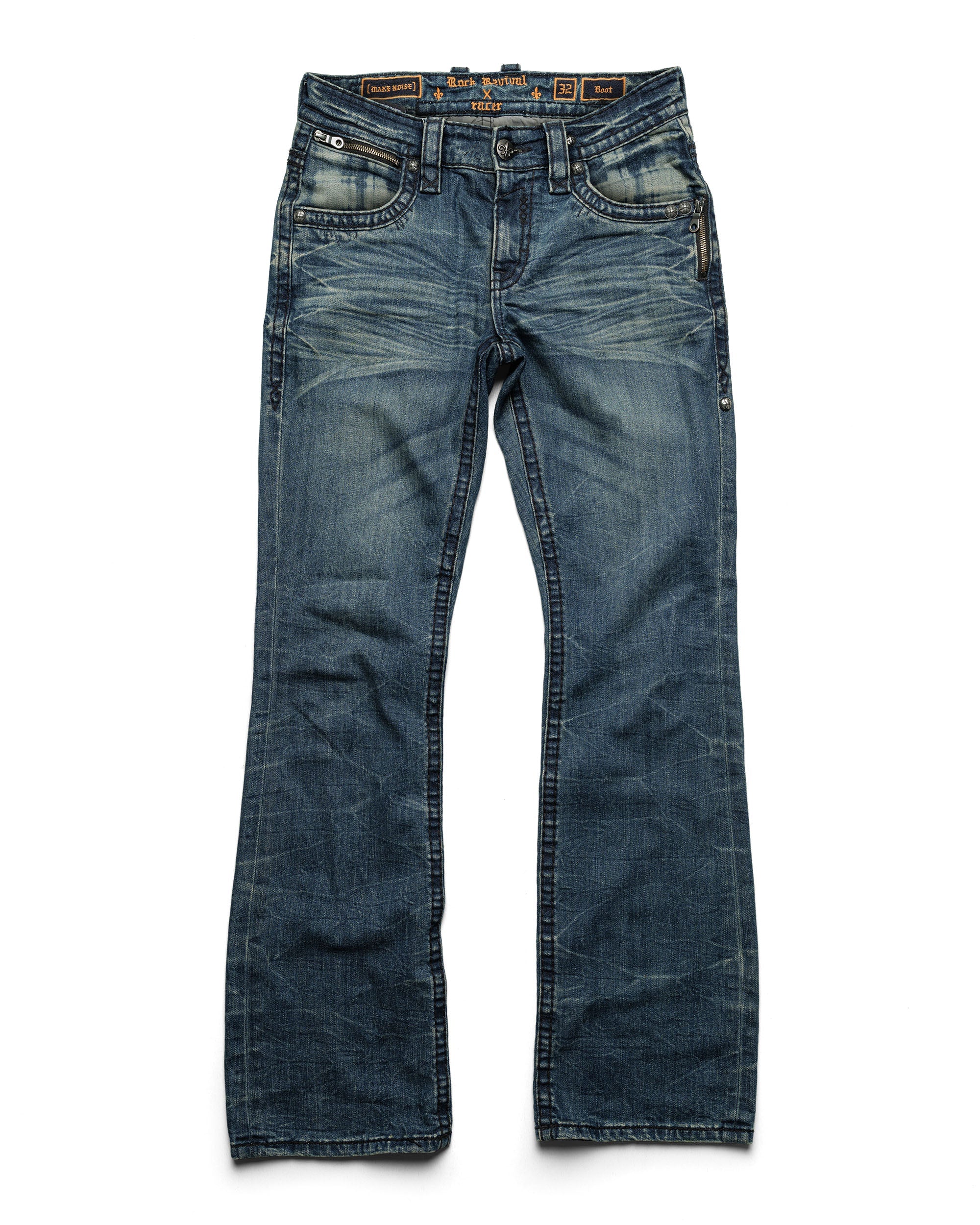 Rock revival dark bootcut denim