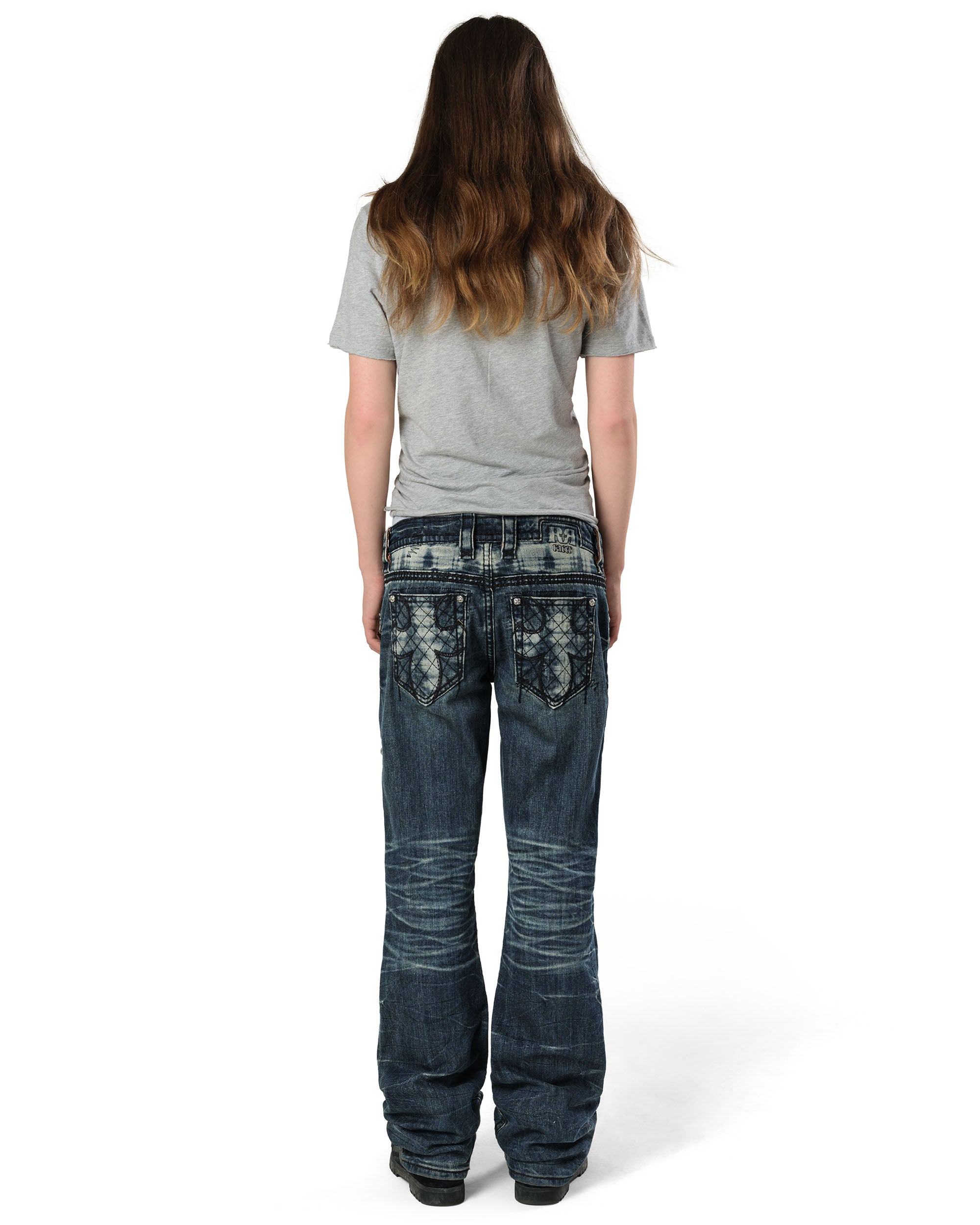 Rock revival dark bootcut denim