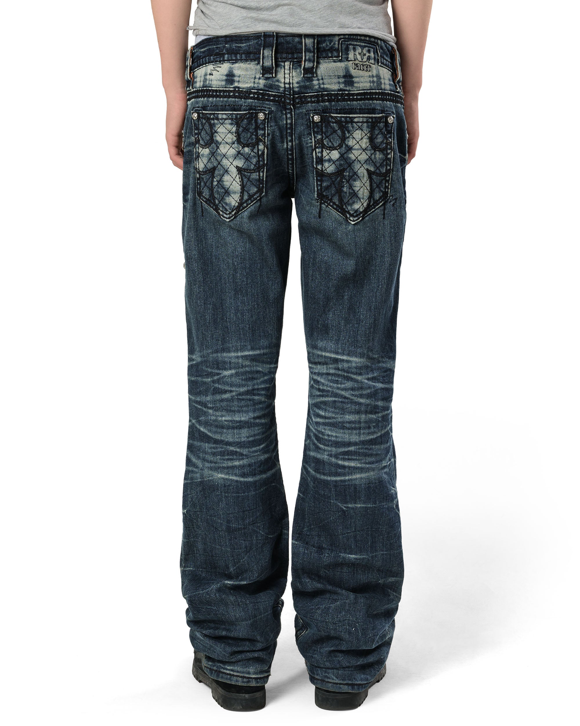 Rock revival dark bootcut denim