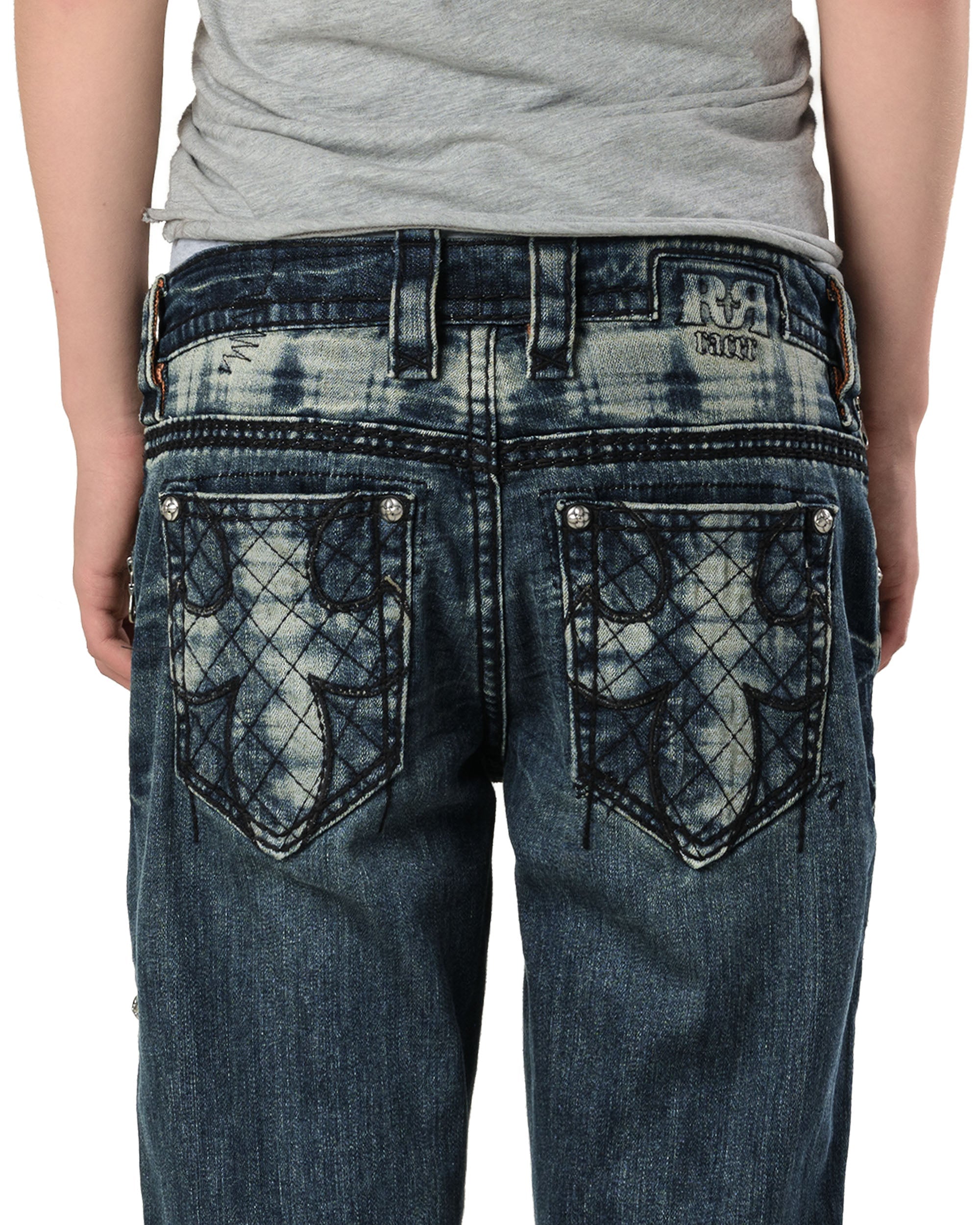 Rock revival dark bootcut denim