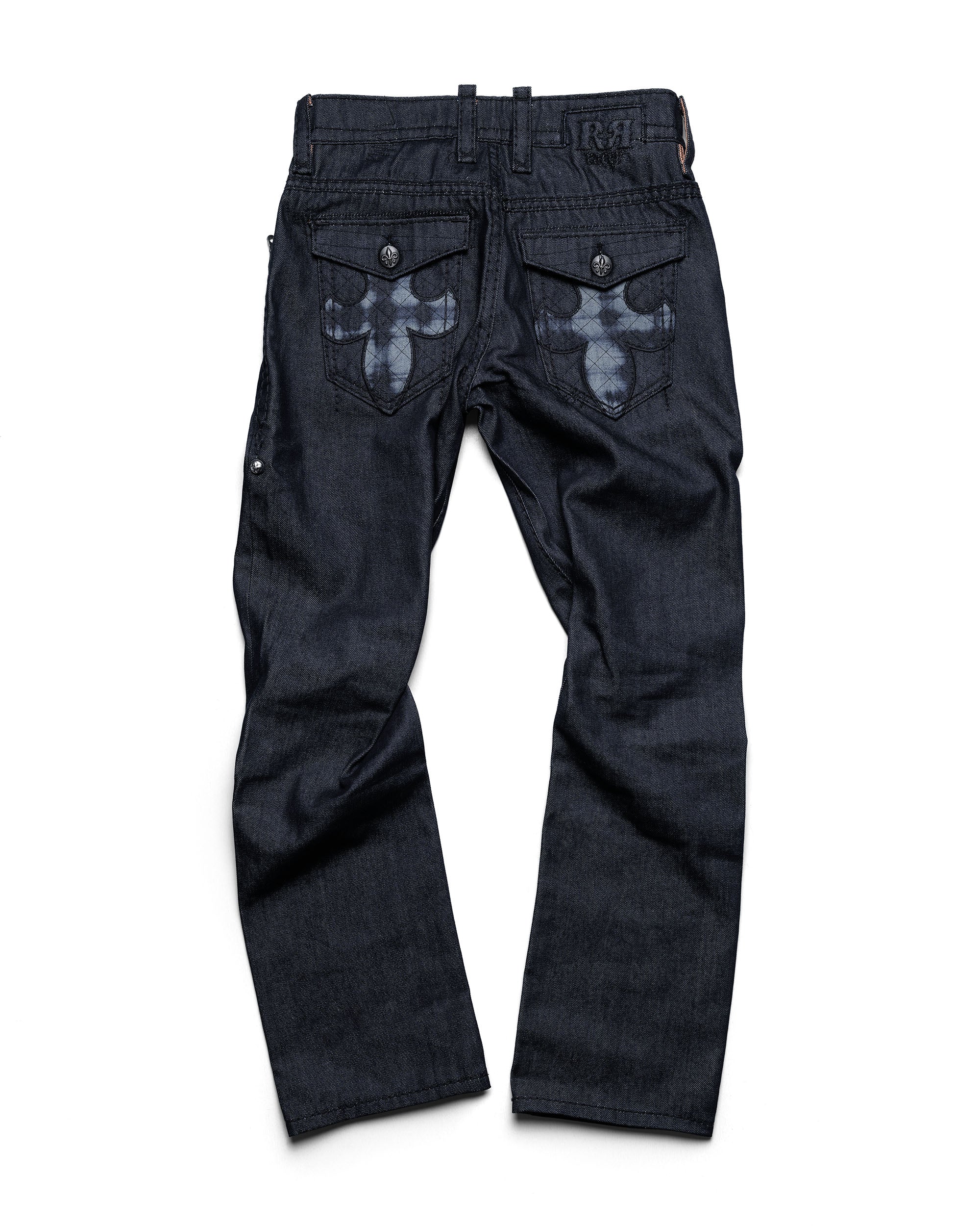 Rock revival raw slim denim
