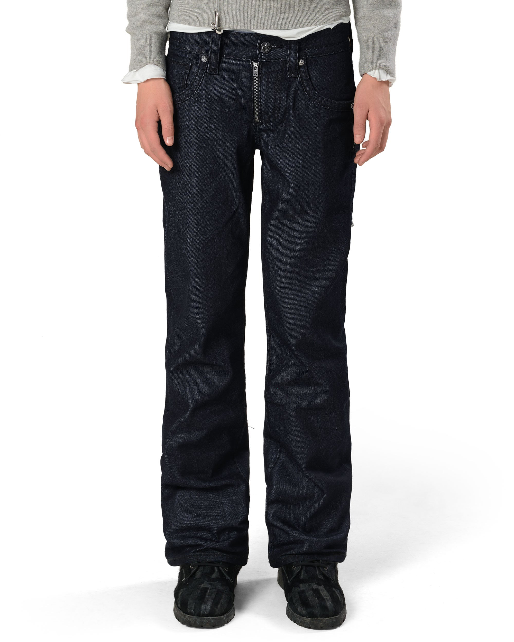 Rock revival raw slim denim