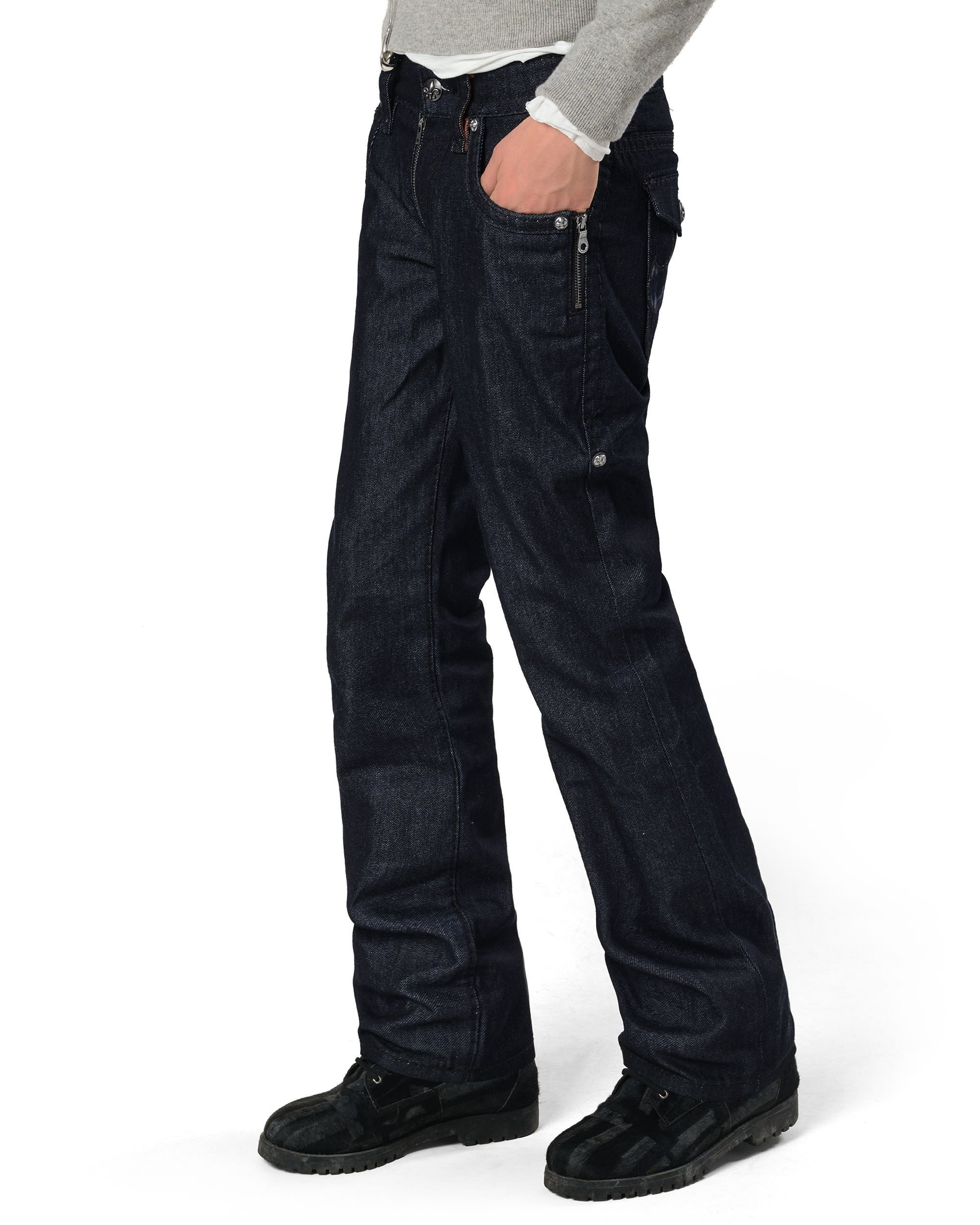 Rock revival raw slim denim