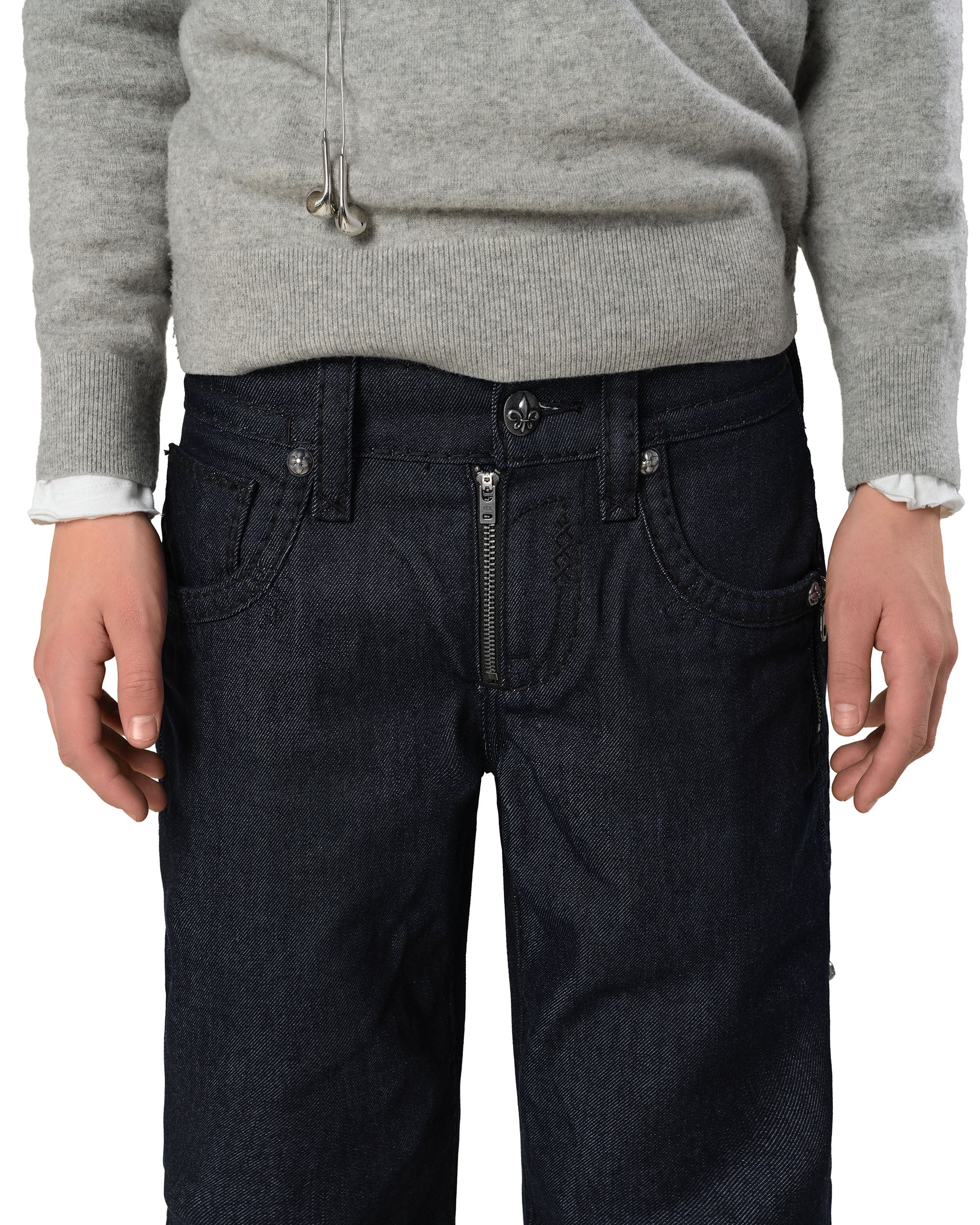 Rock revival raw slim denim