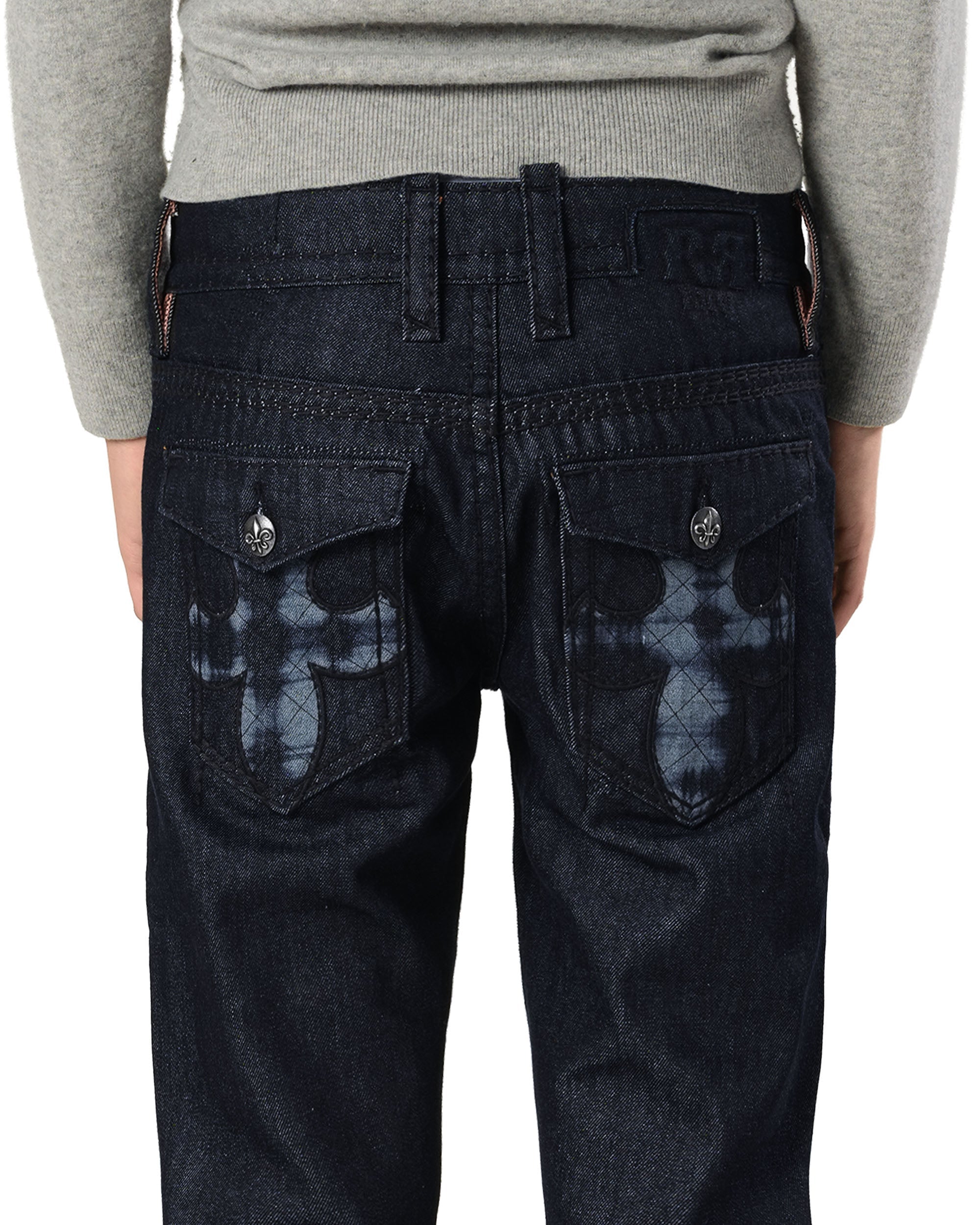 Rock revival raw slim denim