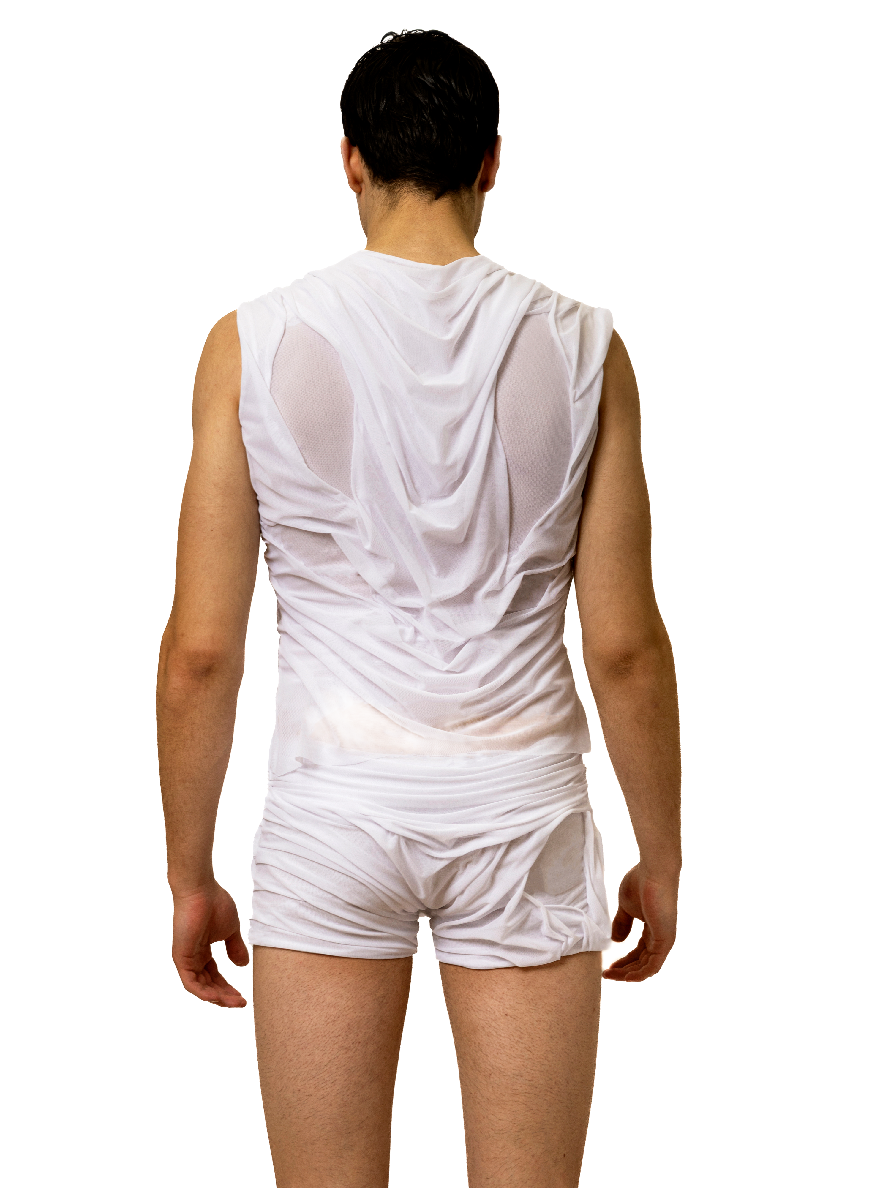 Wetlook tank top white