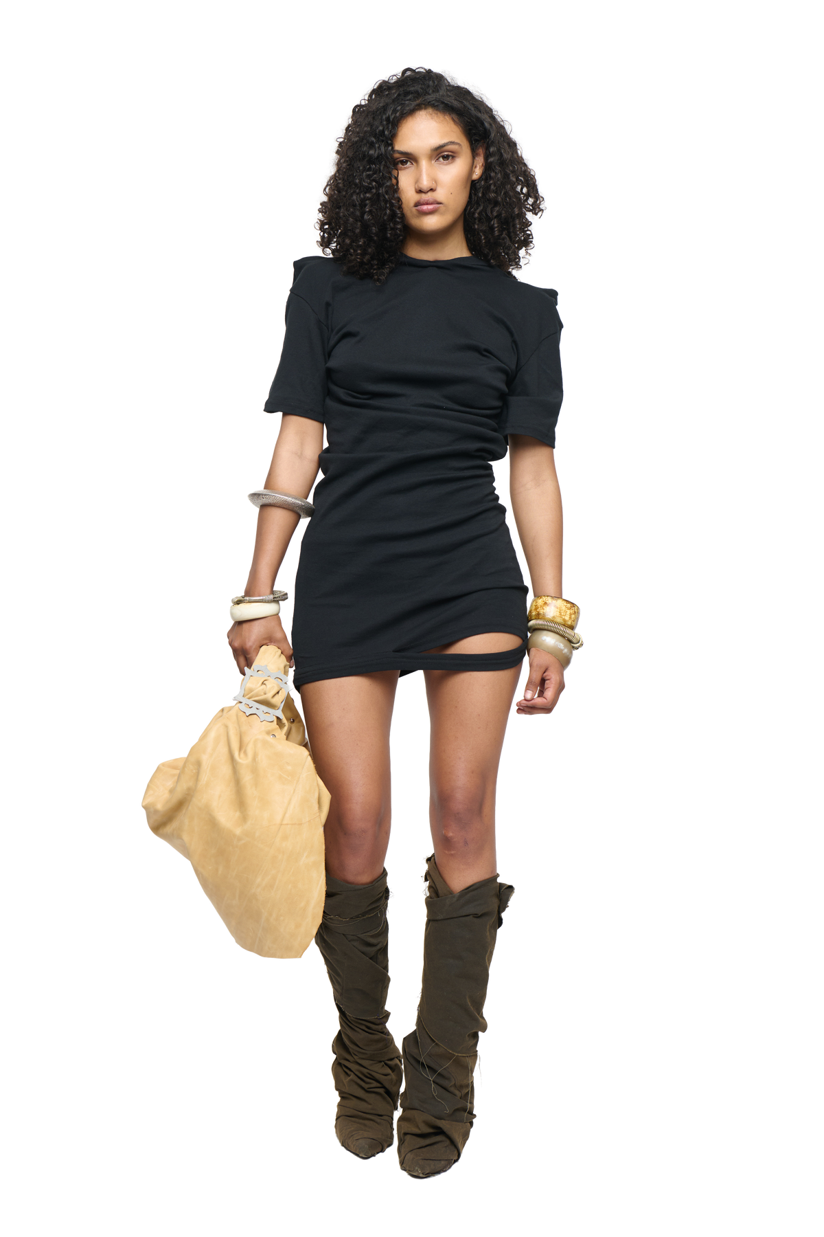 Milano t-shirt dress - black