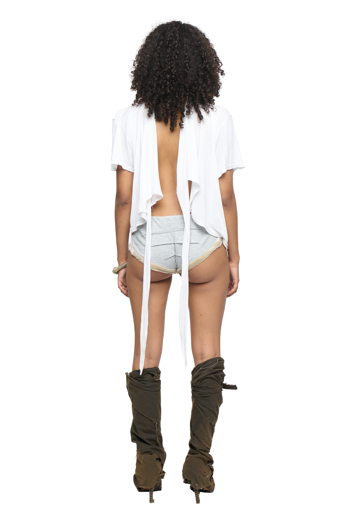 Milano scrunch t-shirt - white