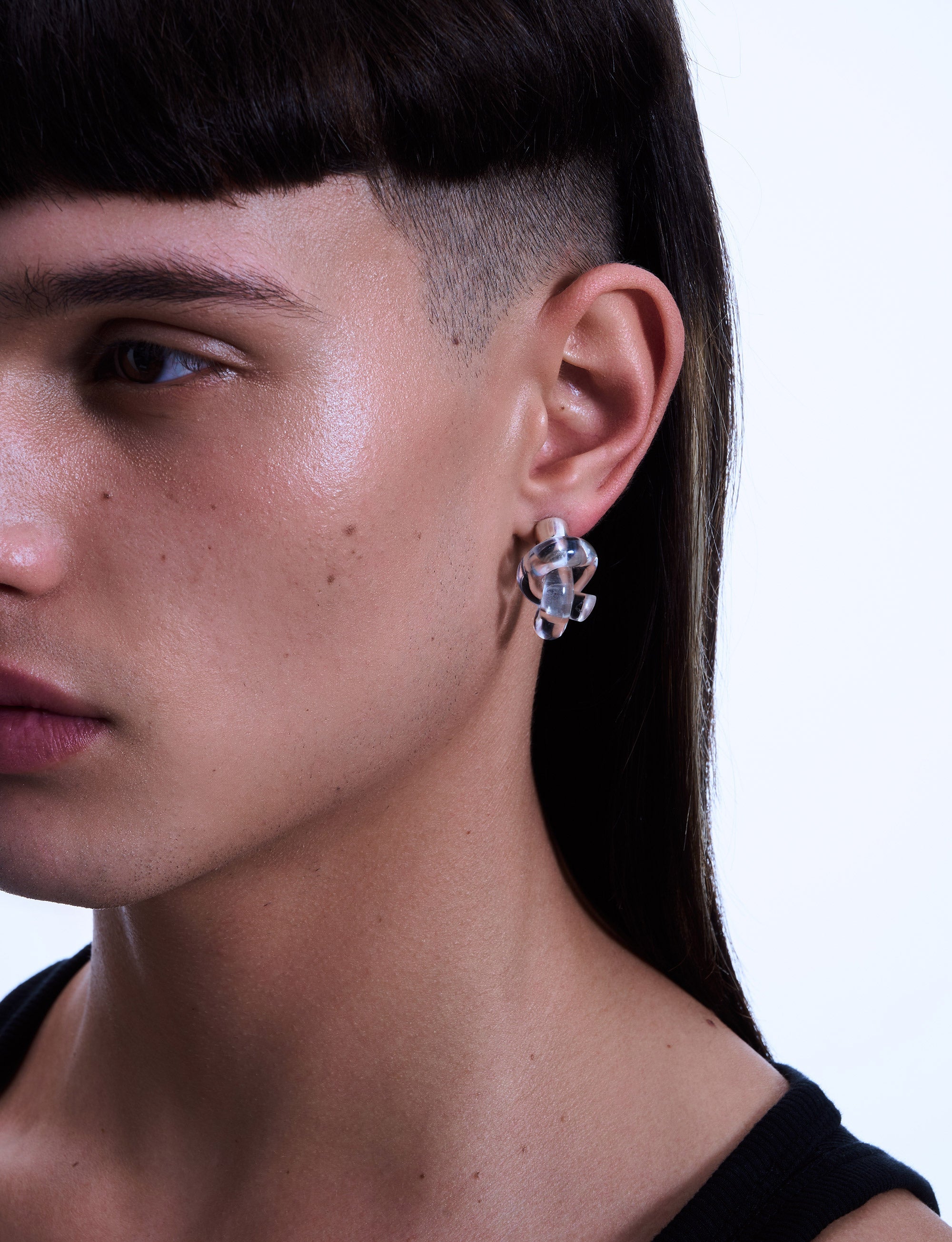 Side knot earrings