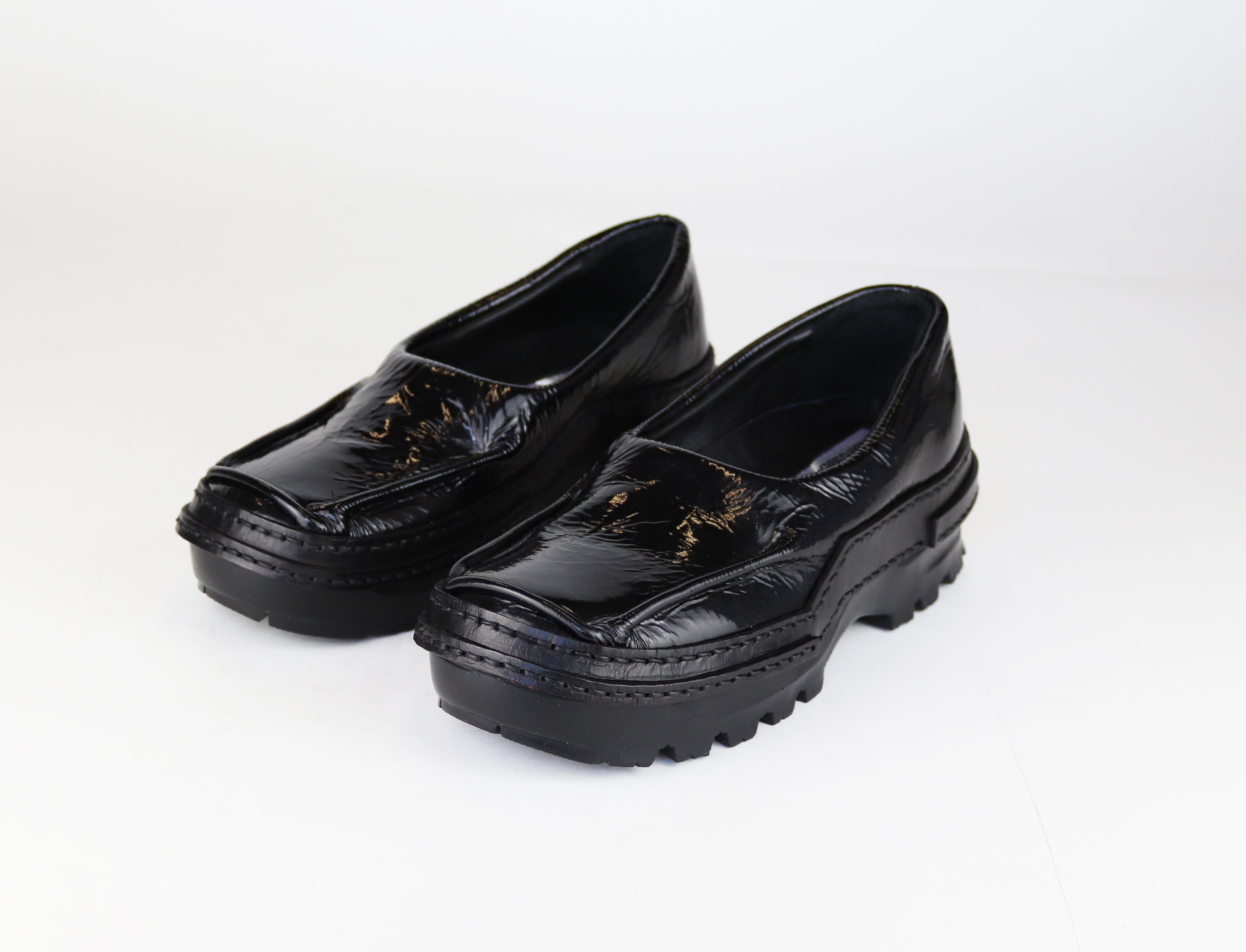 Squared toe moccasins