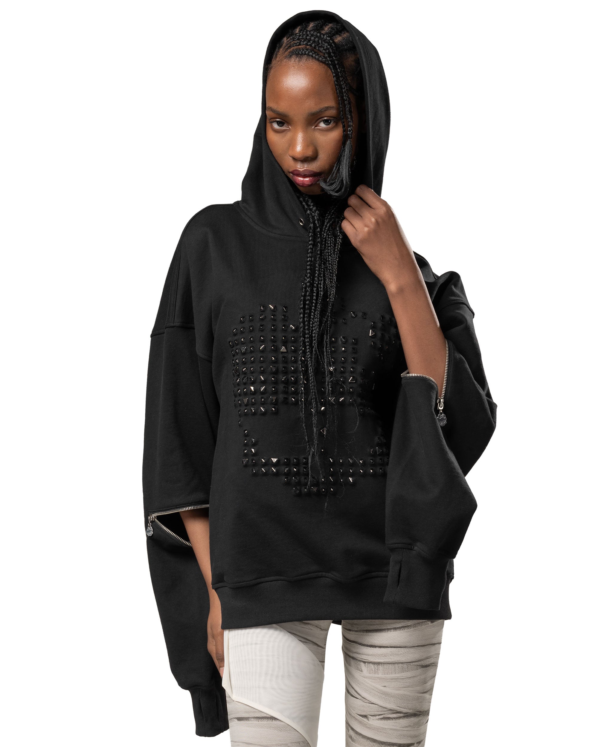 Monster high™ x racer studded hoodie