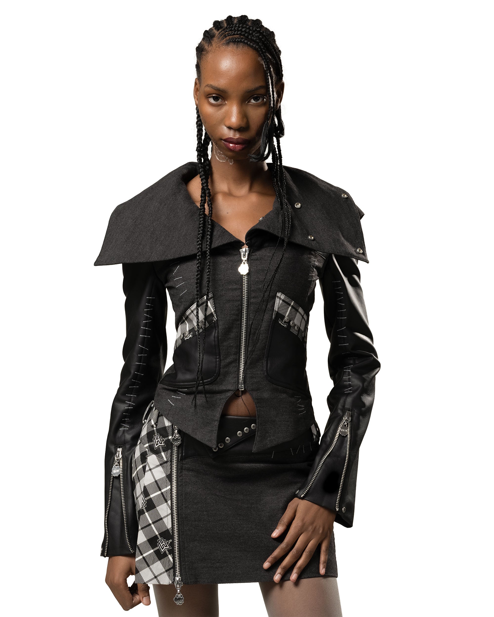 Monster high™ x racer frankie plaid jacket