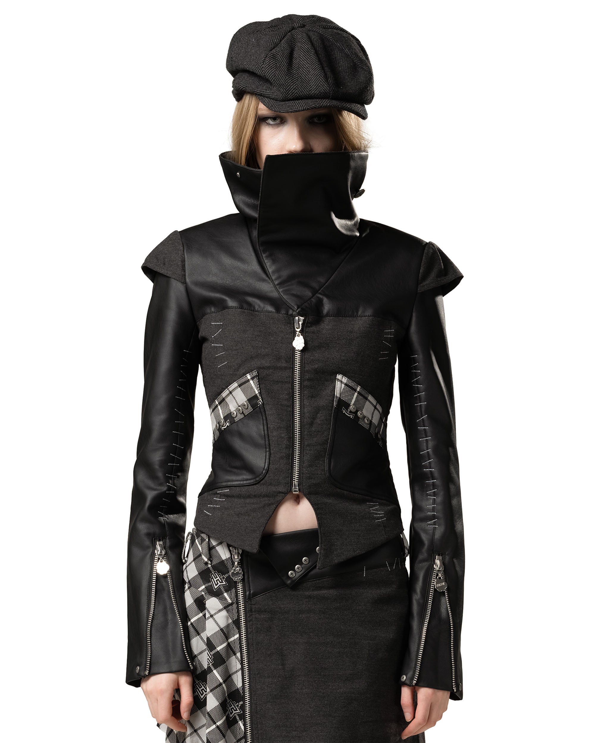 Monster high™ x racer frankie plaid jacket