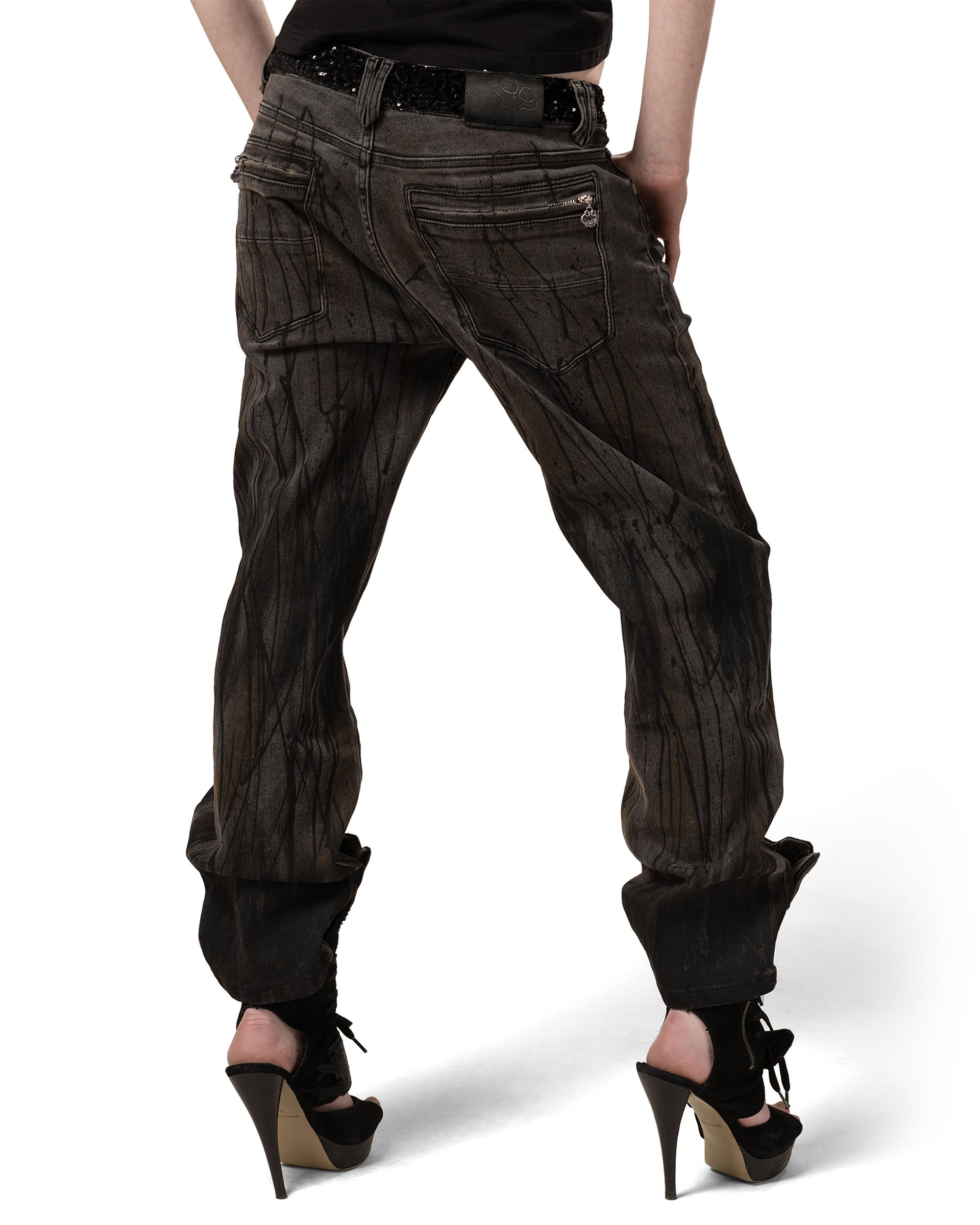 Monster high™ x racer black denim
