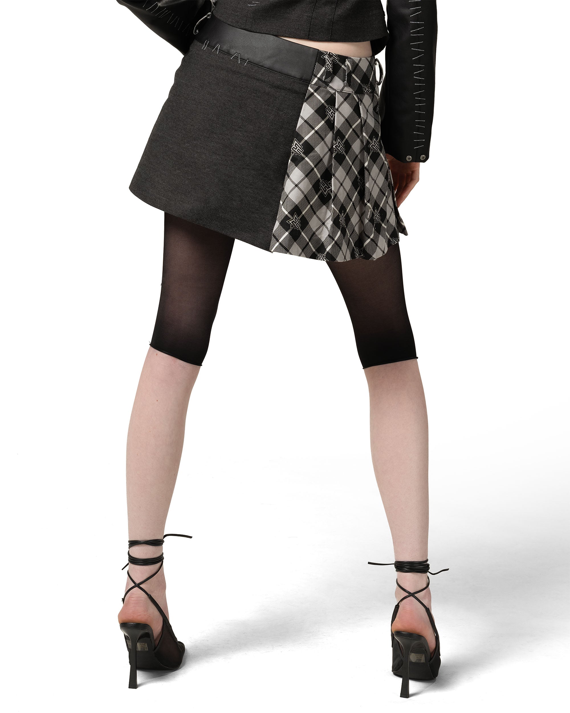 Monster high™ x racer frankie plaid skirt