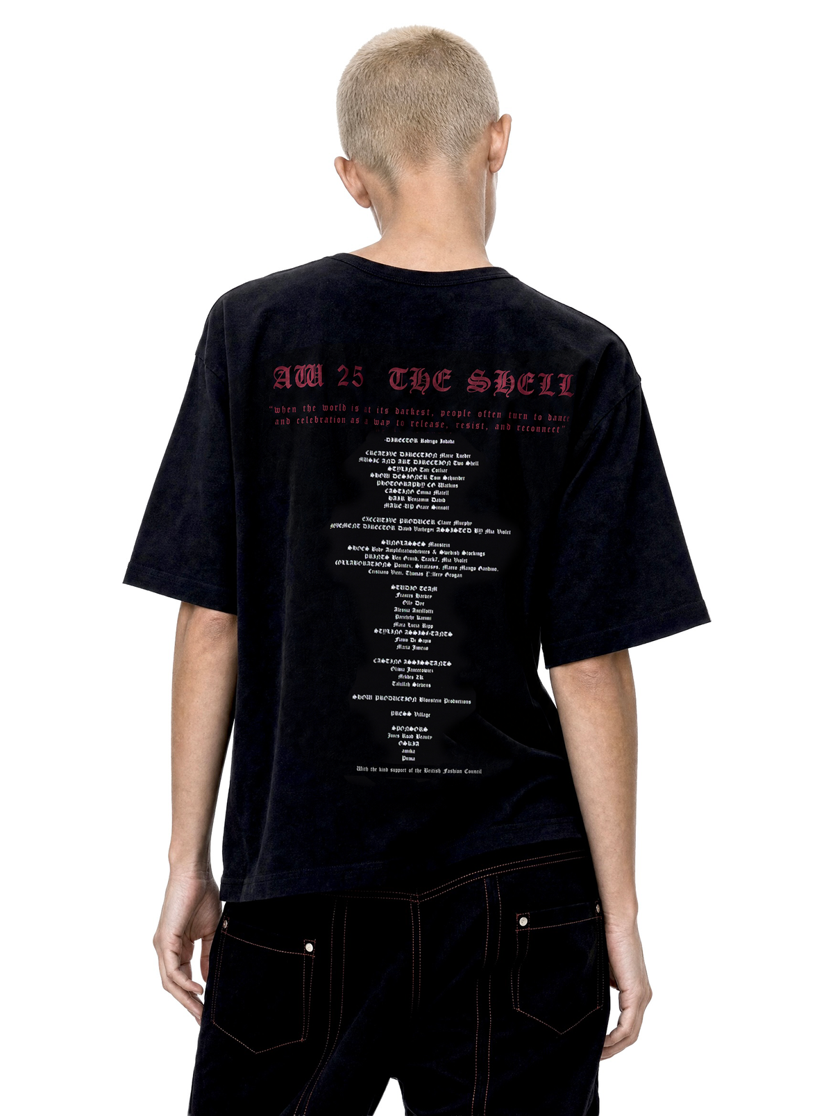 Lueder band tee black