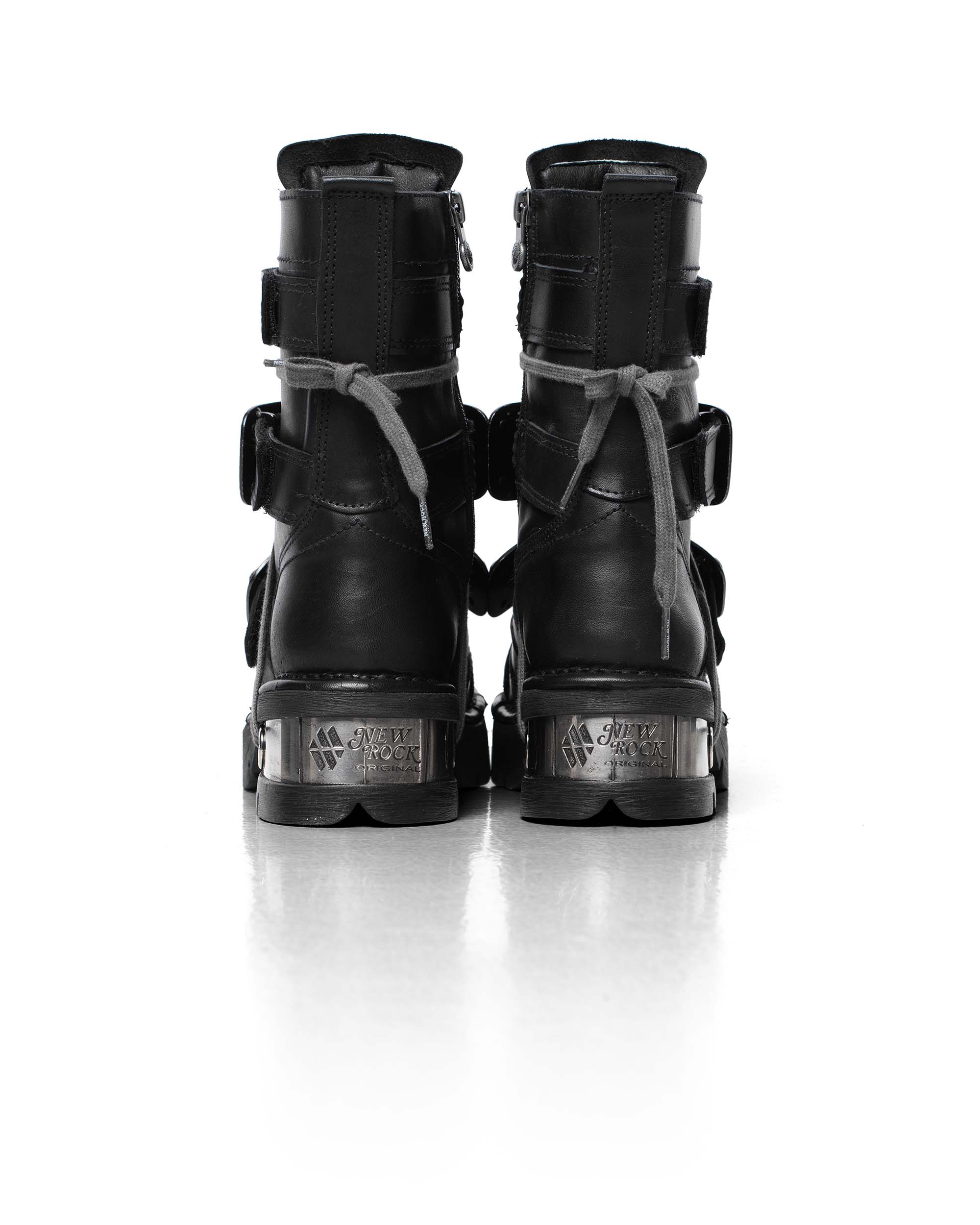 Racer x new rock black boot