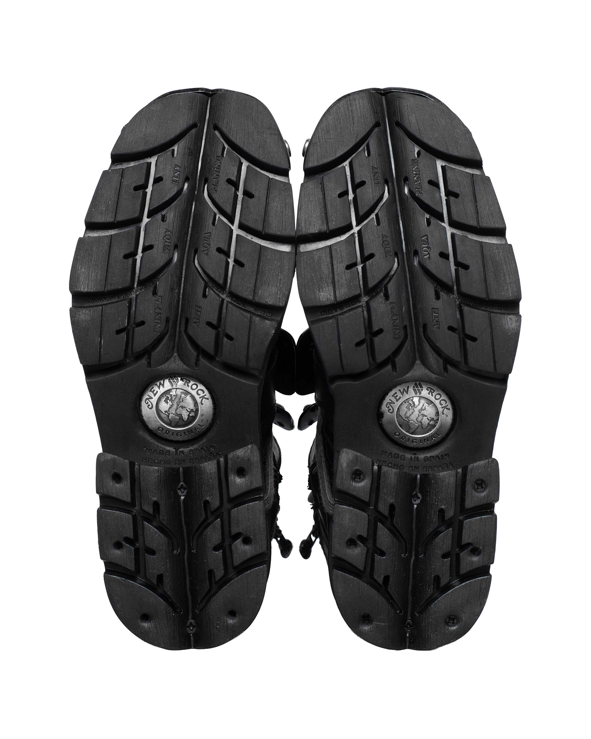 Racer x new rock black boot