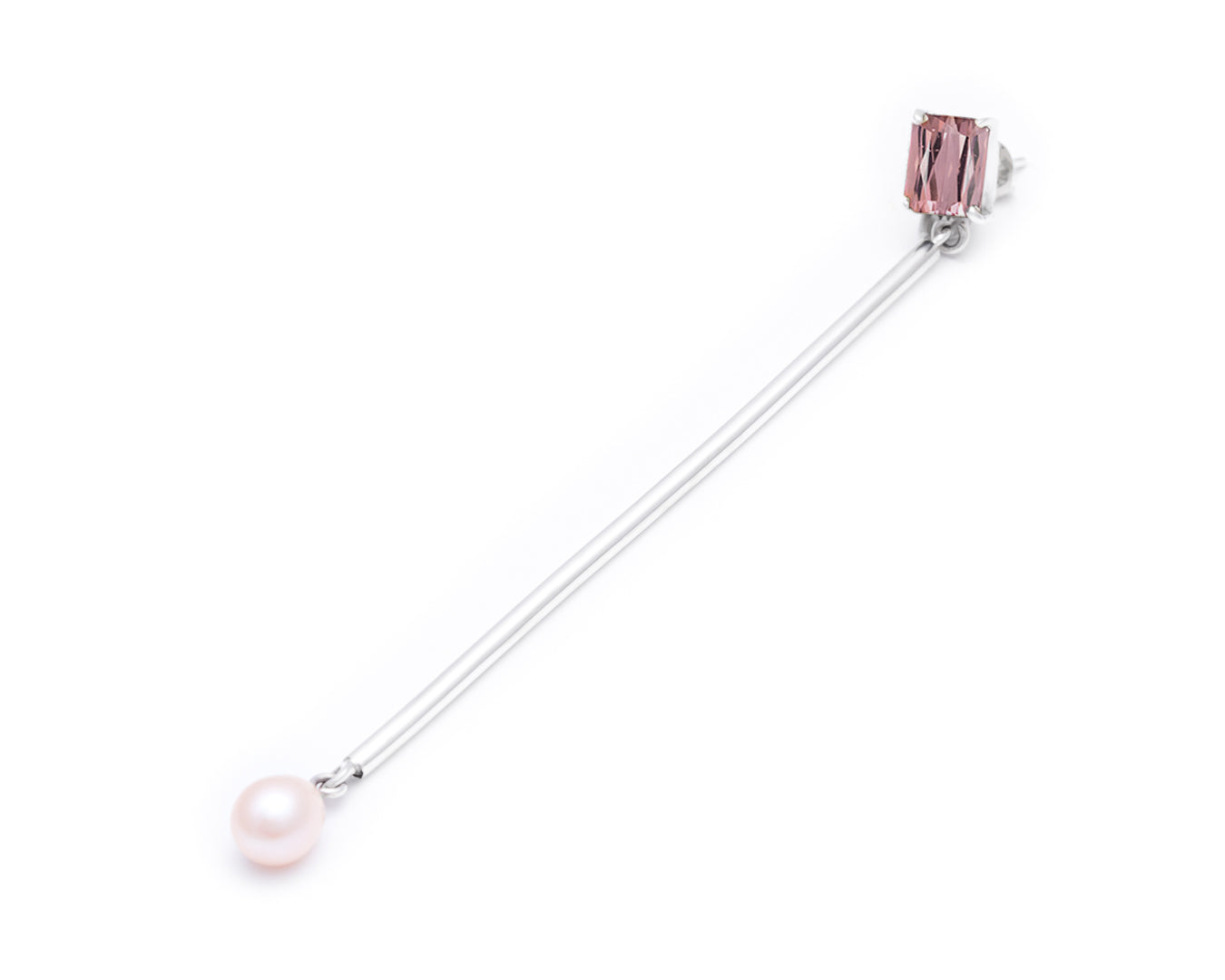 Pink quartz bar & melted drop