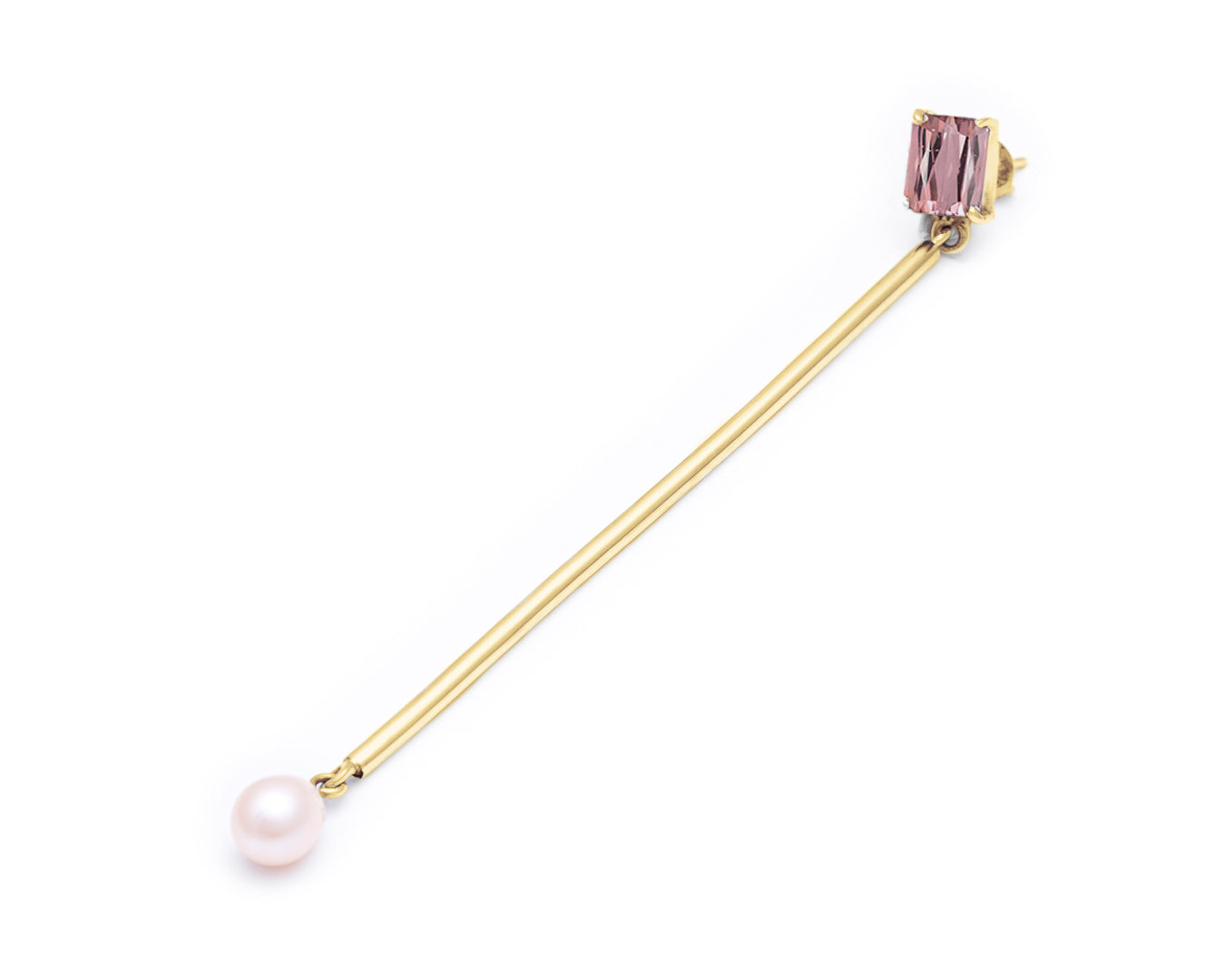Pink quartz bar & melted drop