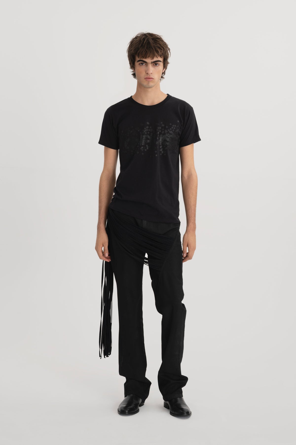 150 jeans - black waxed