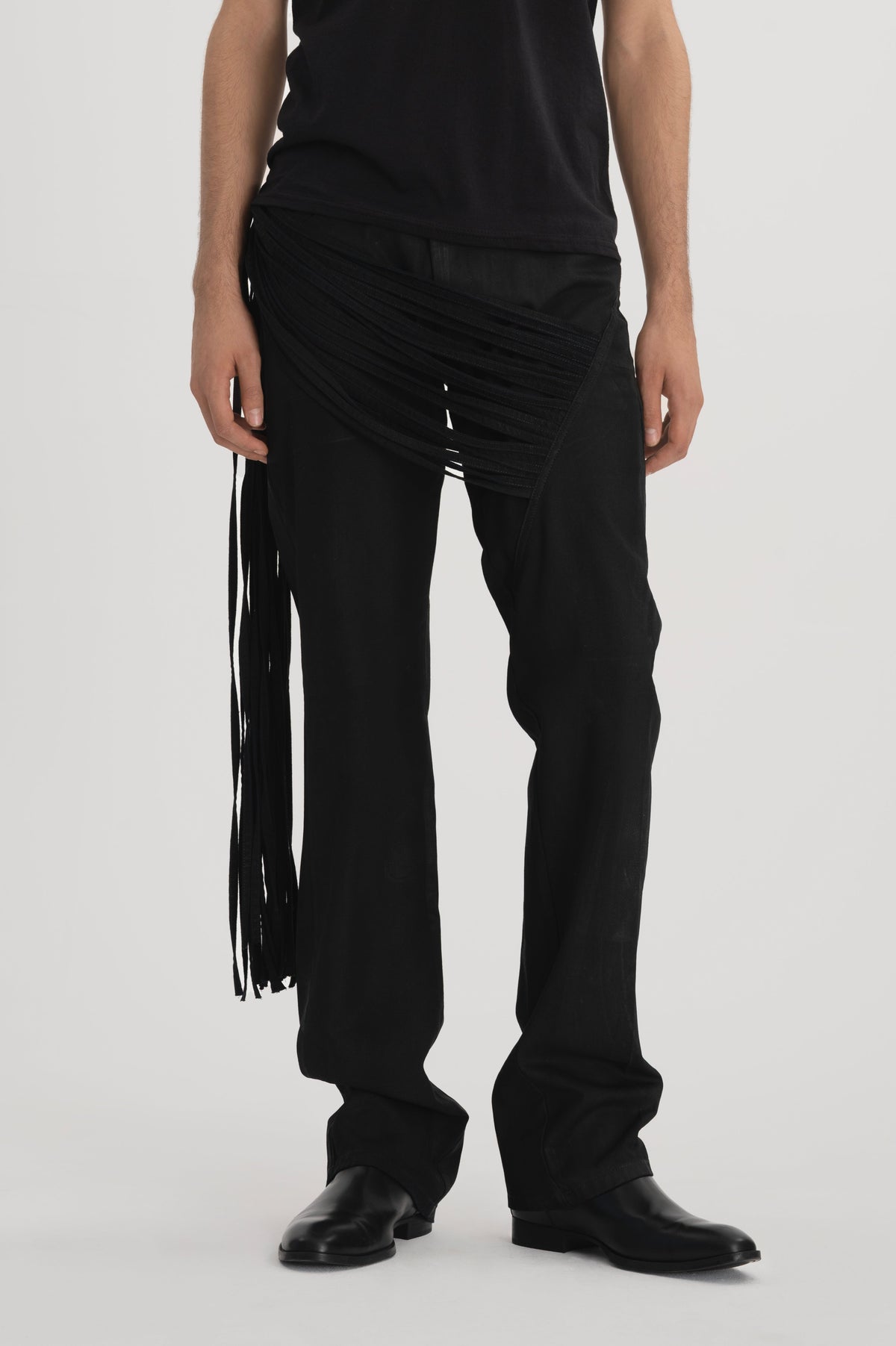 150 jeans - black waxed