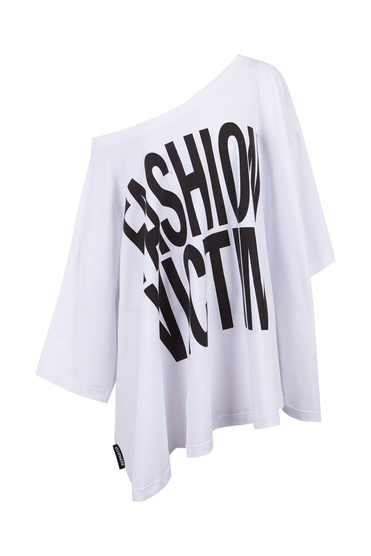 Camiseta 'fashion victim' blanca