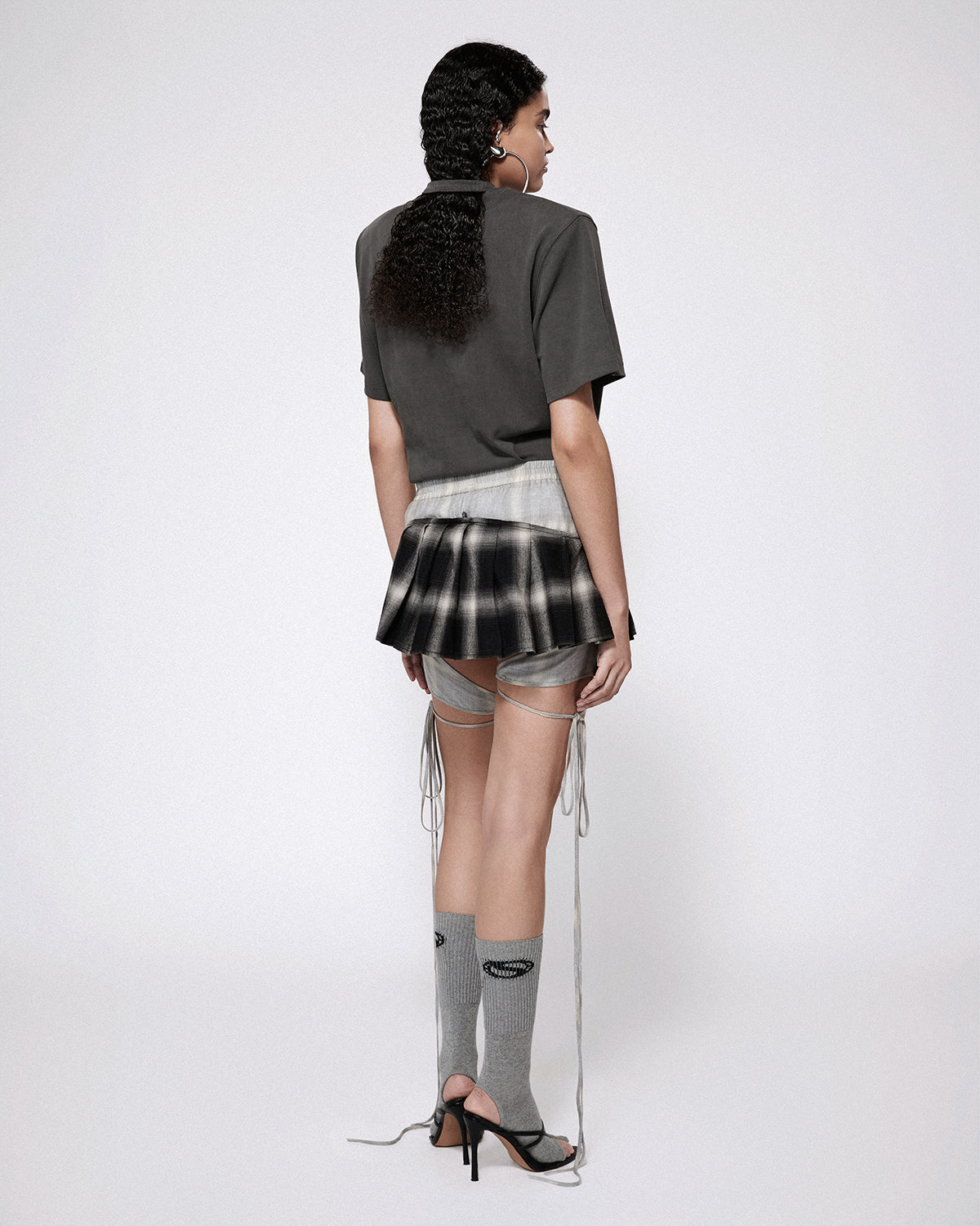 Misa skirt black check