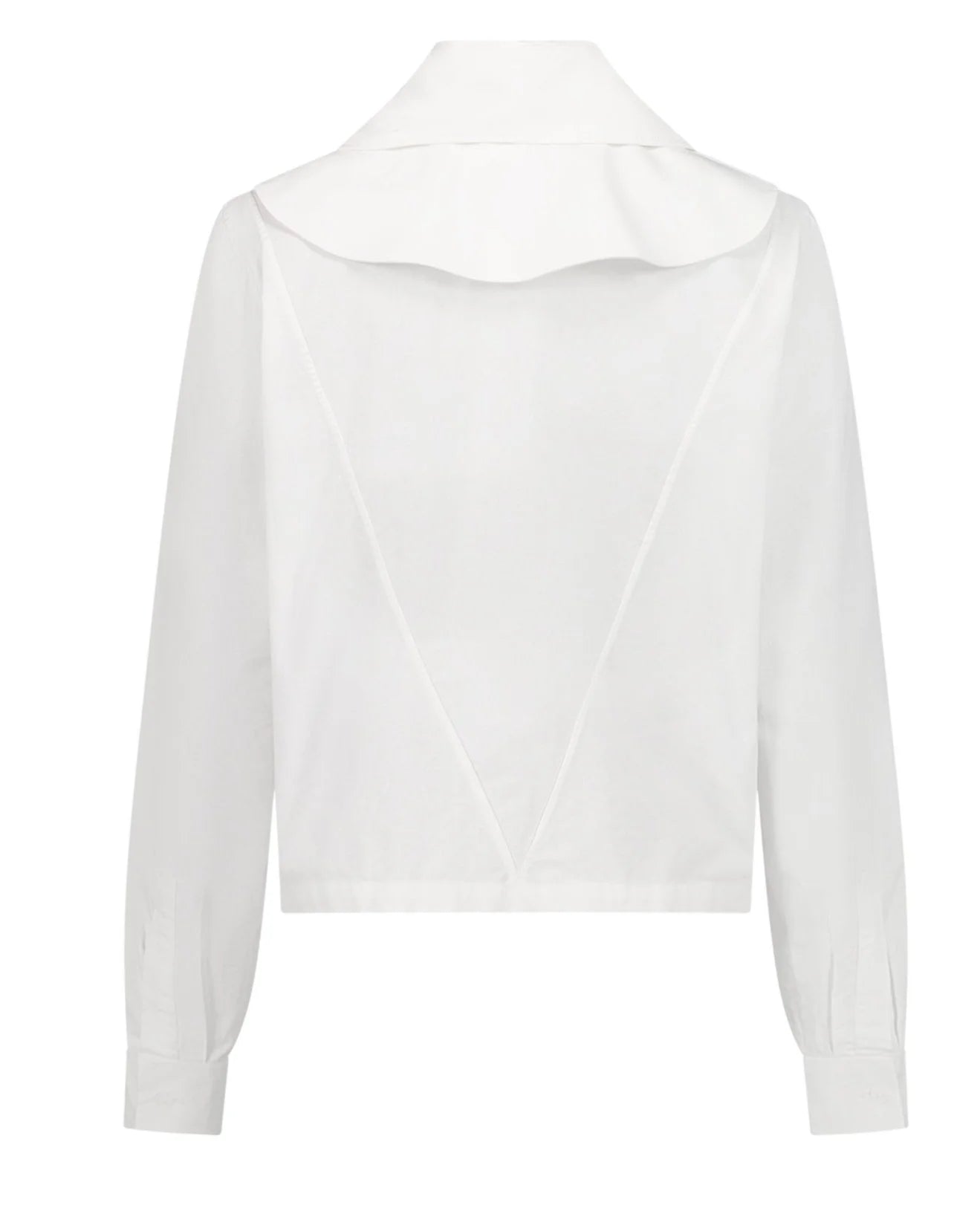 Chemise blanche sans collerette amovible