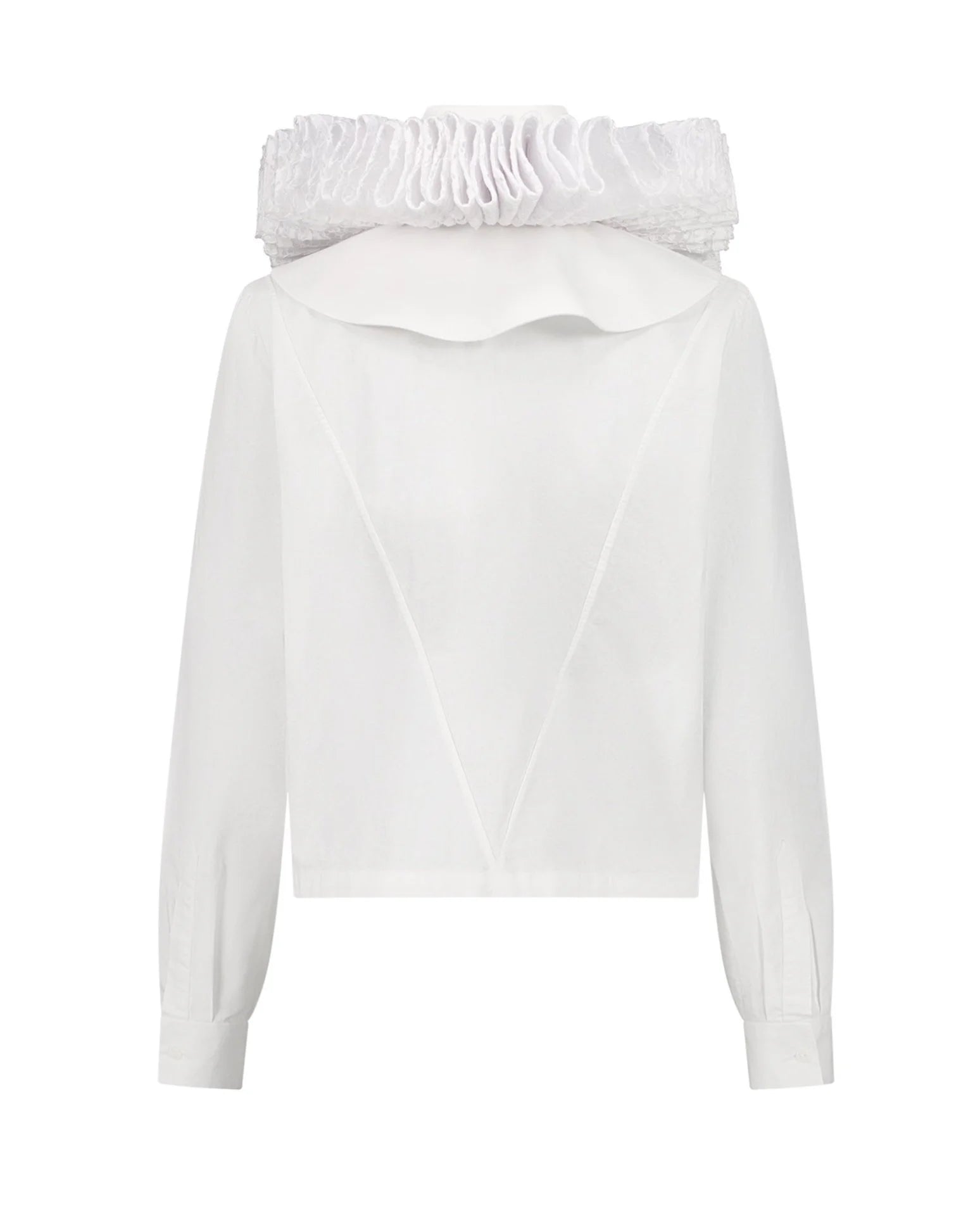Chemise blanche avec collerette amovible