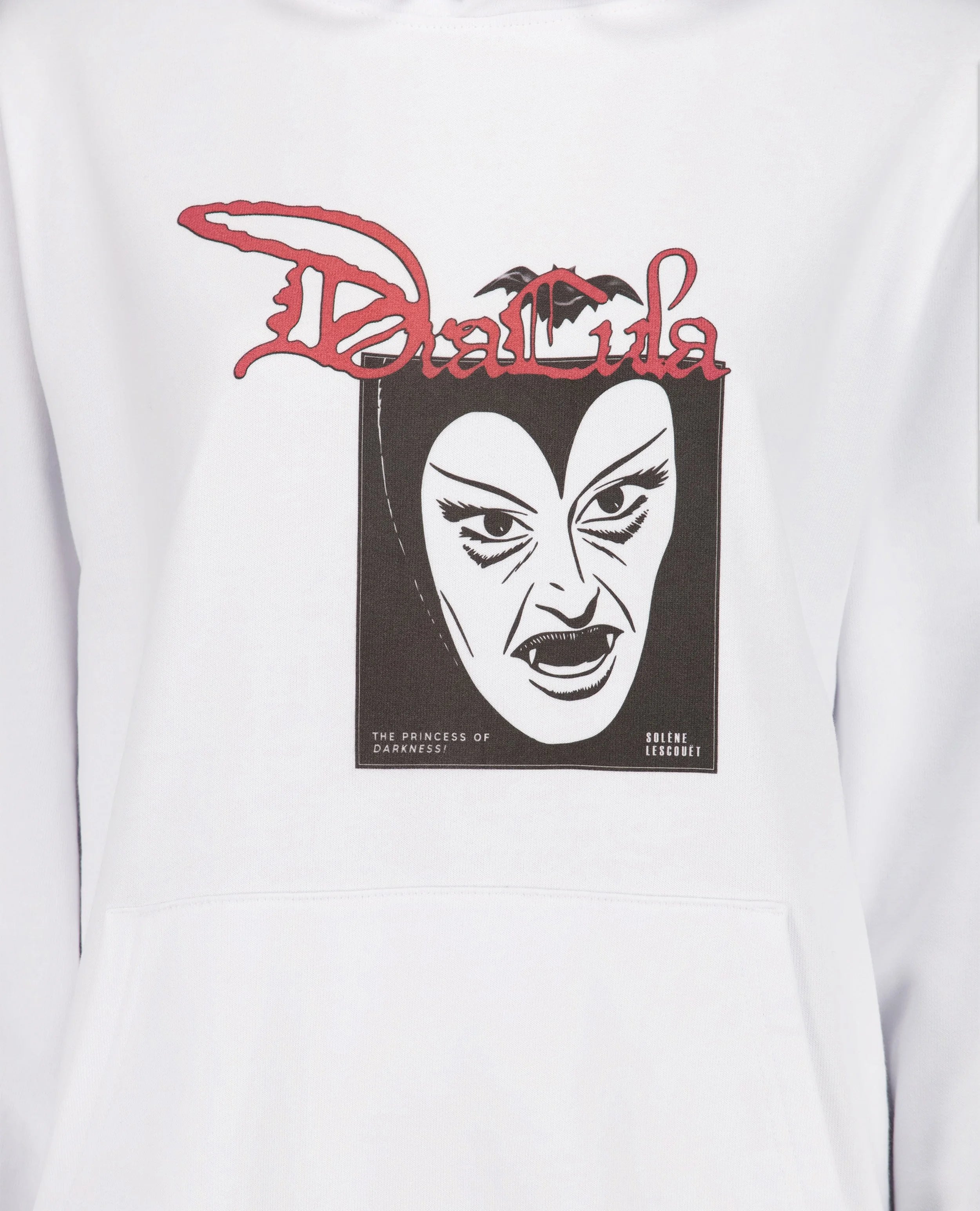 Hoodie blanc "crimson lovers"