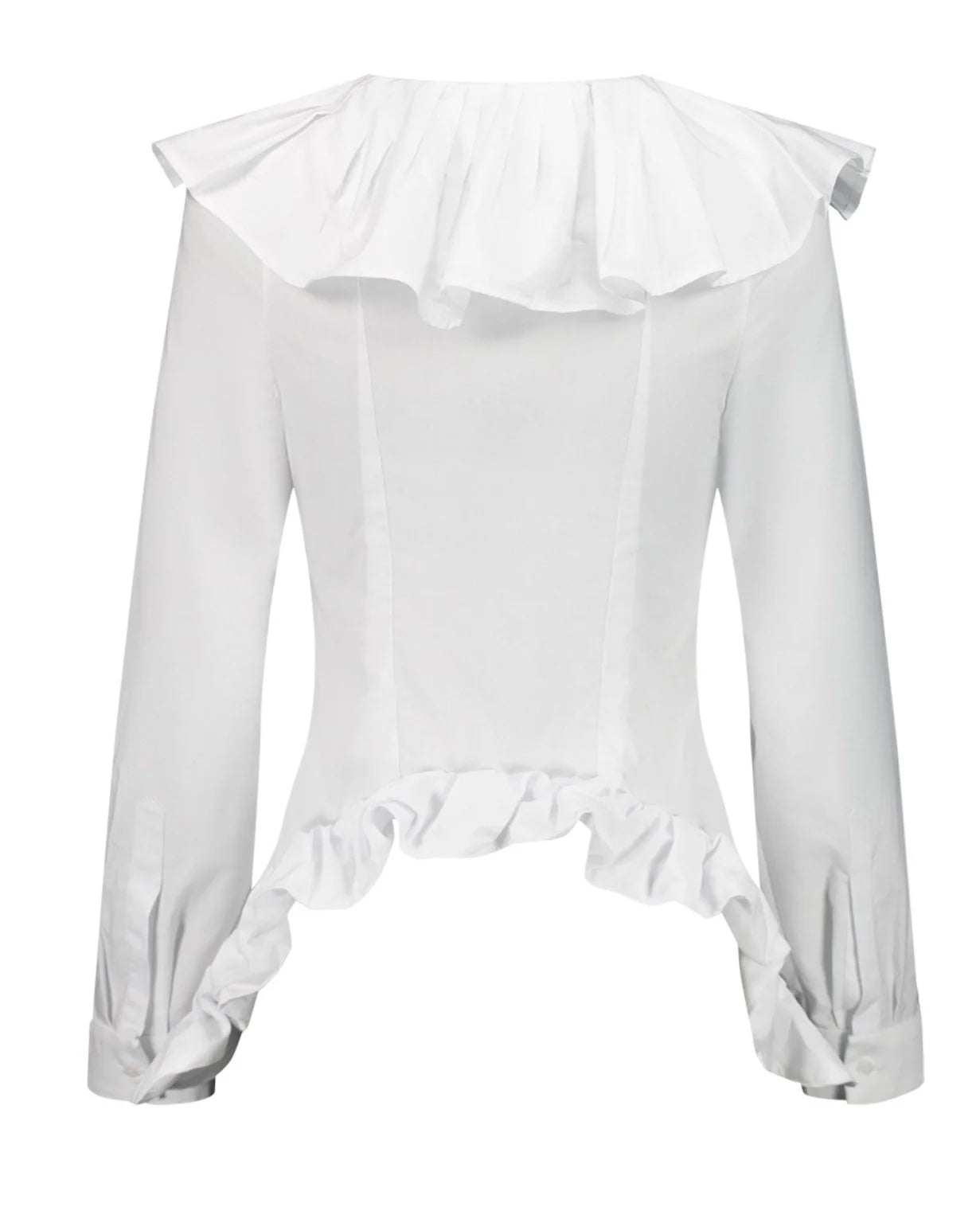 Chemise plissée blanche