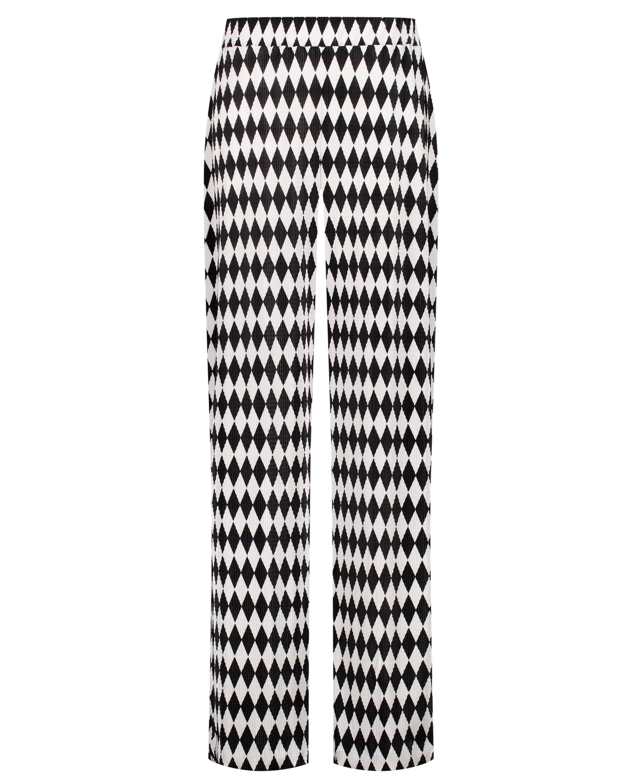 Pantalon losange n&b