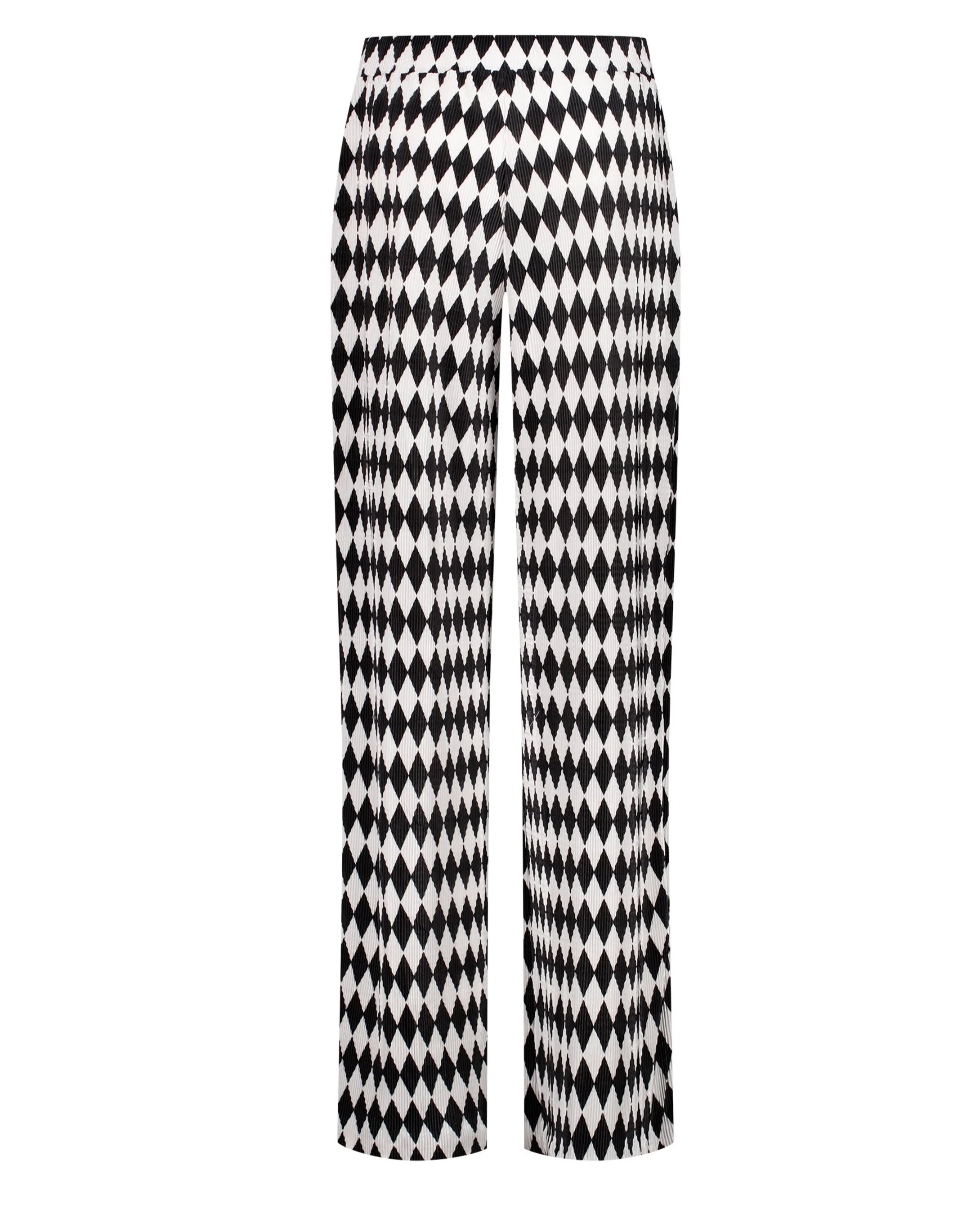 Pantalon losange n&b